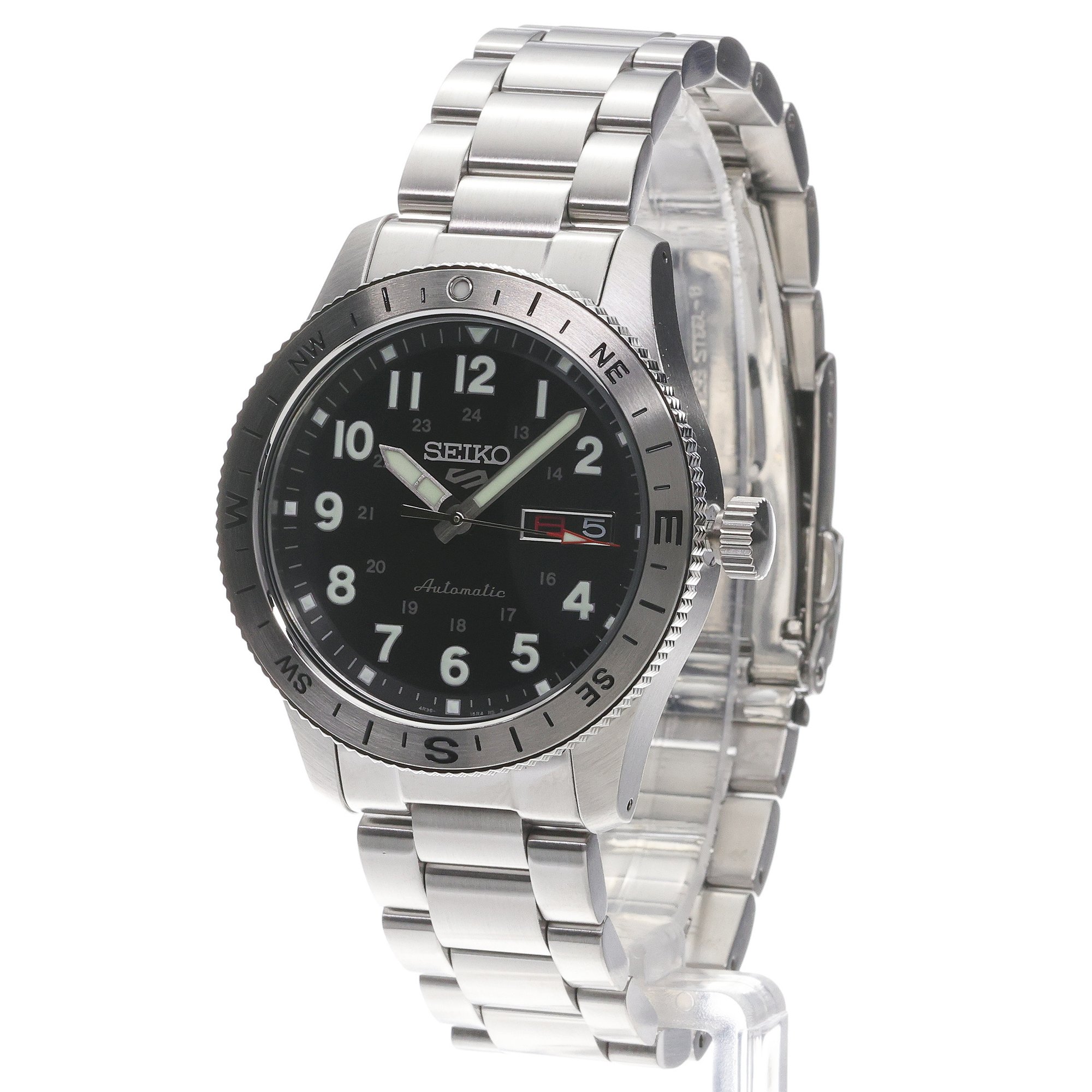 zegarek Seiko HDB006K1 5 Sports Automatic Field Sports Automat mineralne utwardzane - miniatura 2