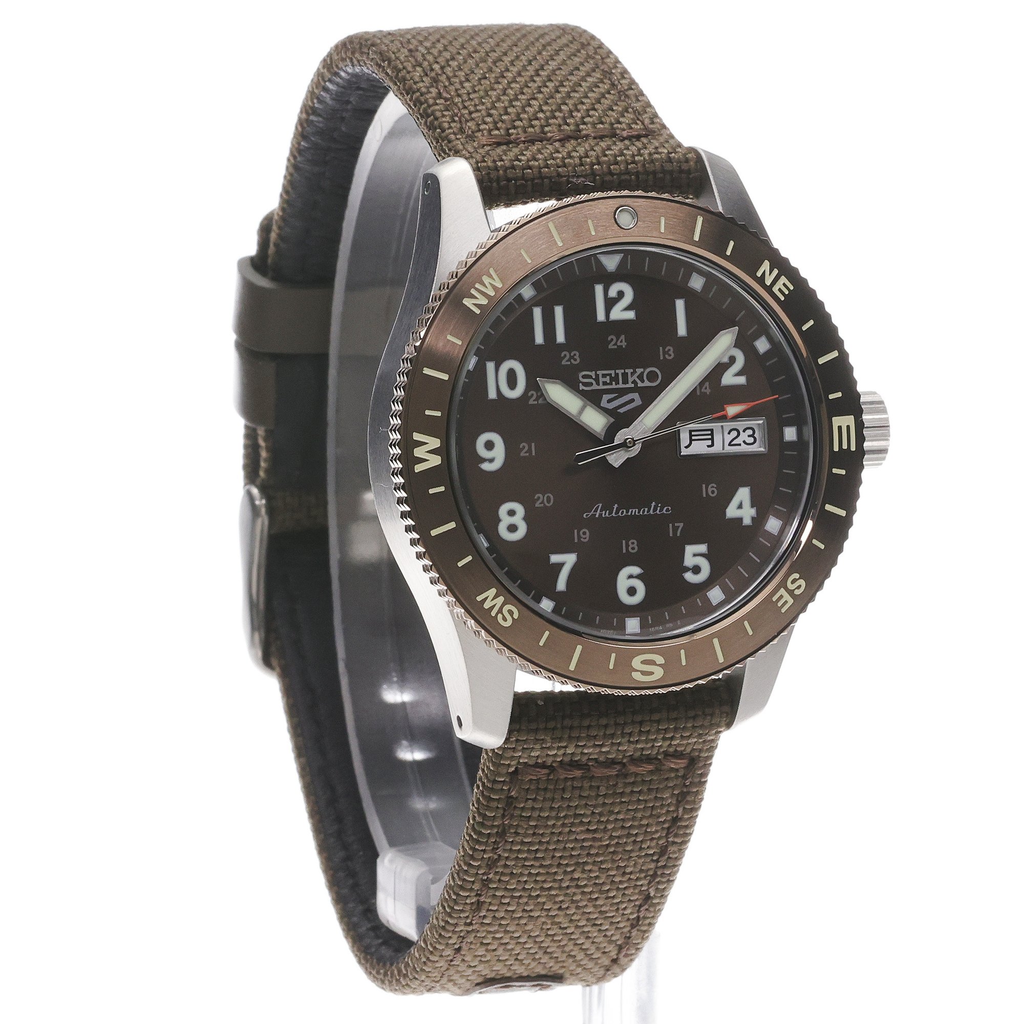 zegarek Seiko HDB009K1 srebrny Sports Automat - miniatura 3