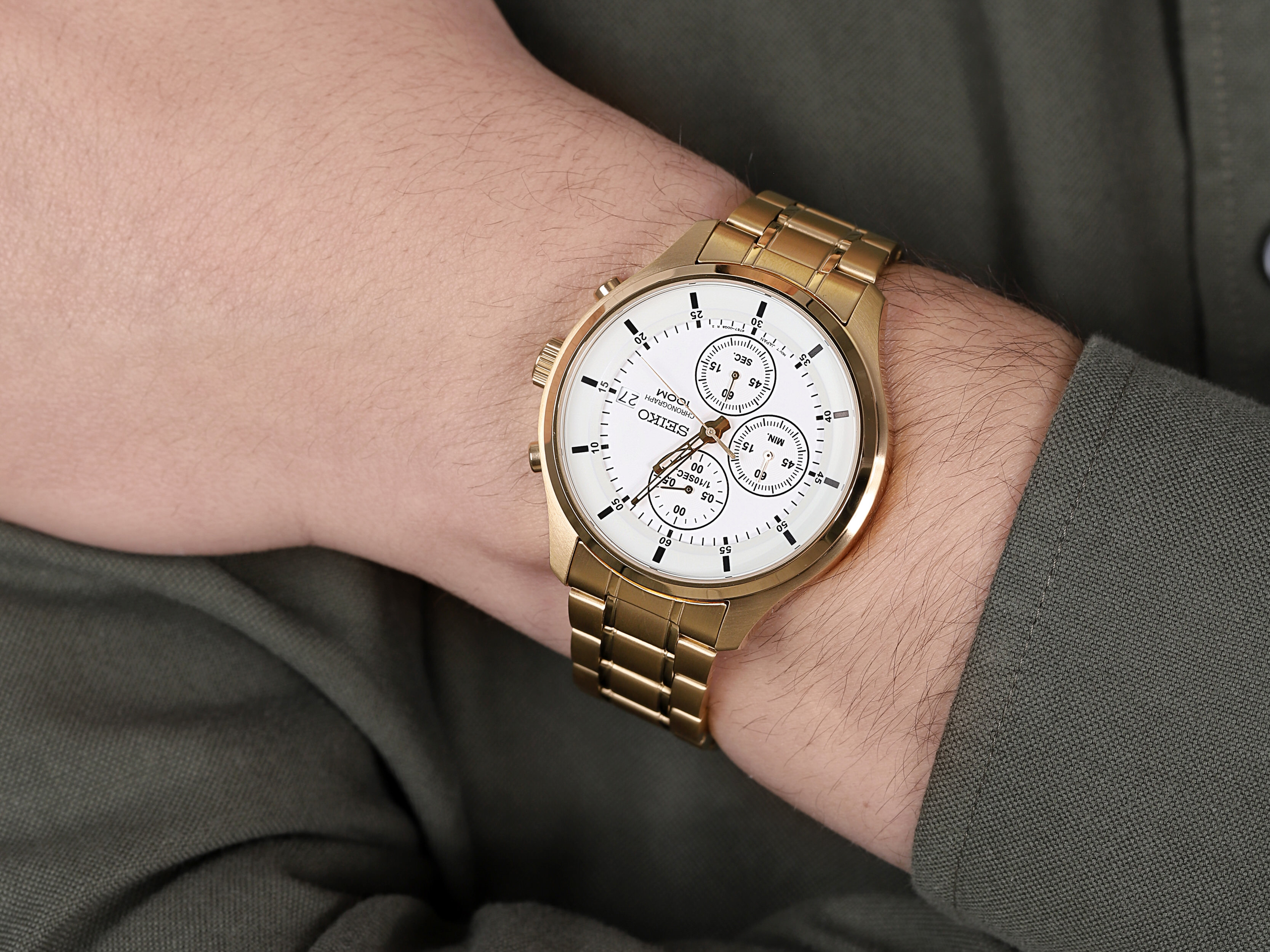 zegarek Seiko SKS544P1 kwarcowy męski Chronograph - miniatura 4