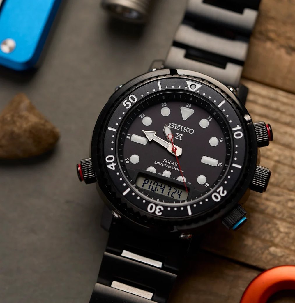 zegarek Seiko SNJ037P1 czarny Prospex