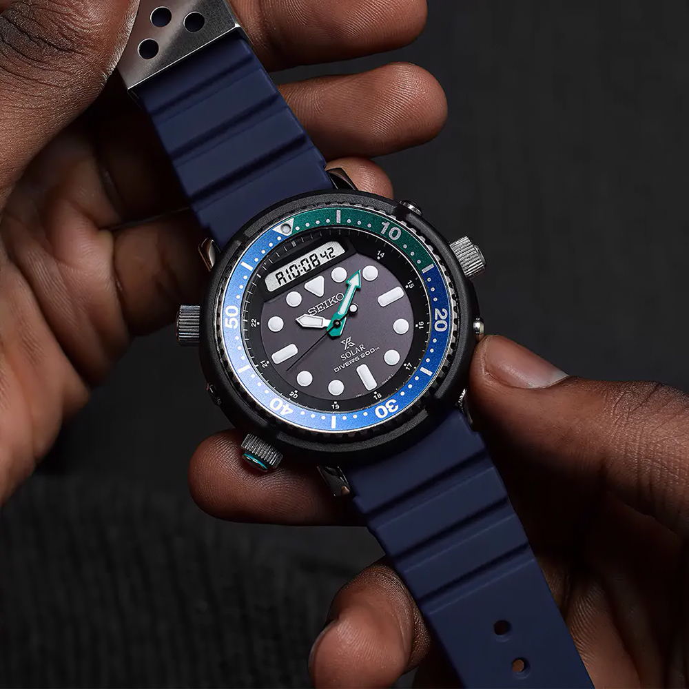 zegarek Seiko SNJ039P1 męski z chronograf Prospex - miniatura 6