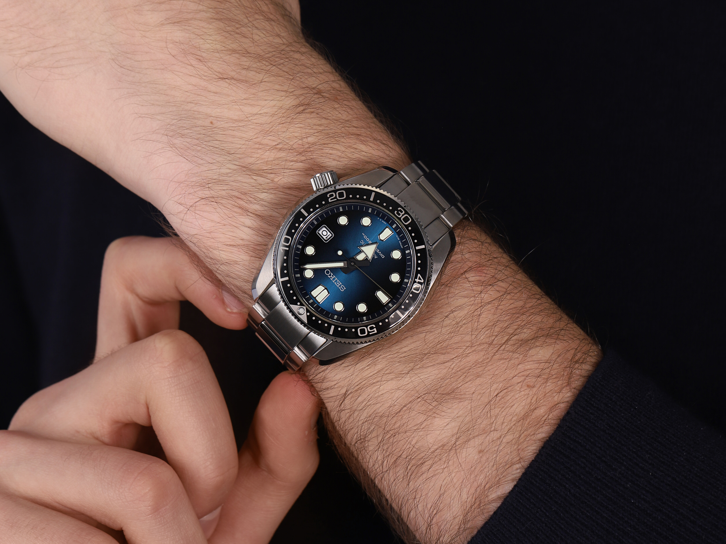 zegarek Seiko SPB083J1 srebrny Prospex - miniatura 4