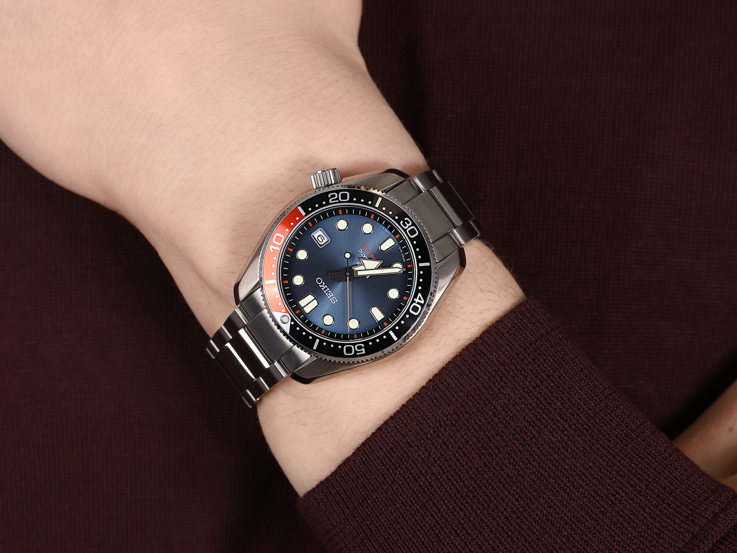 zegarek Seiko SPB097J1 srebrny Prospex - miniatura 4