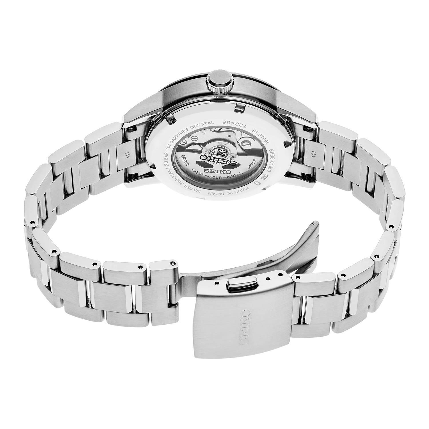 zegarek Seiko SPB241J1 srebrny Prospex - miniatura 4