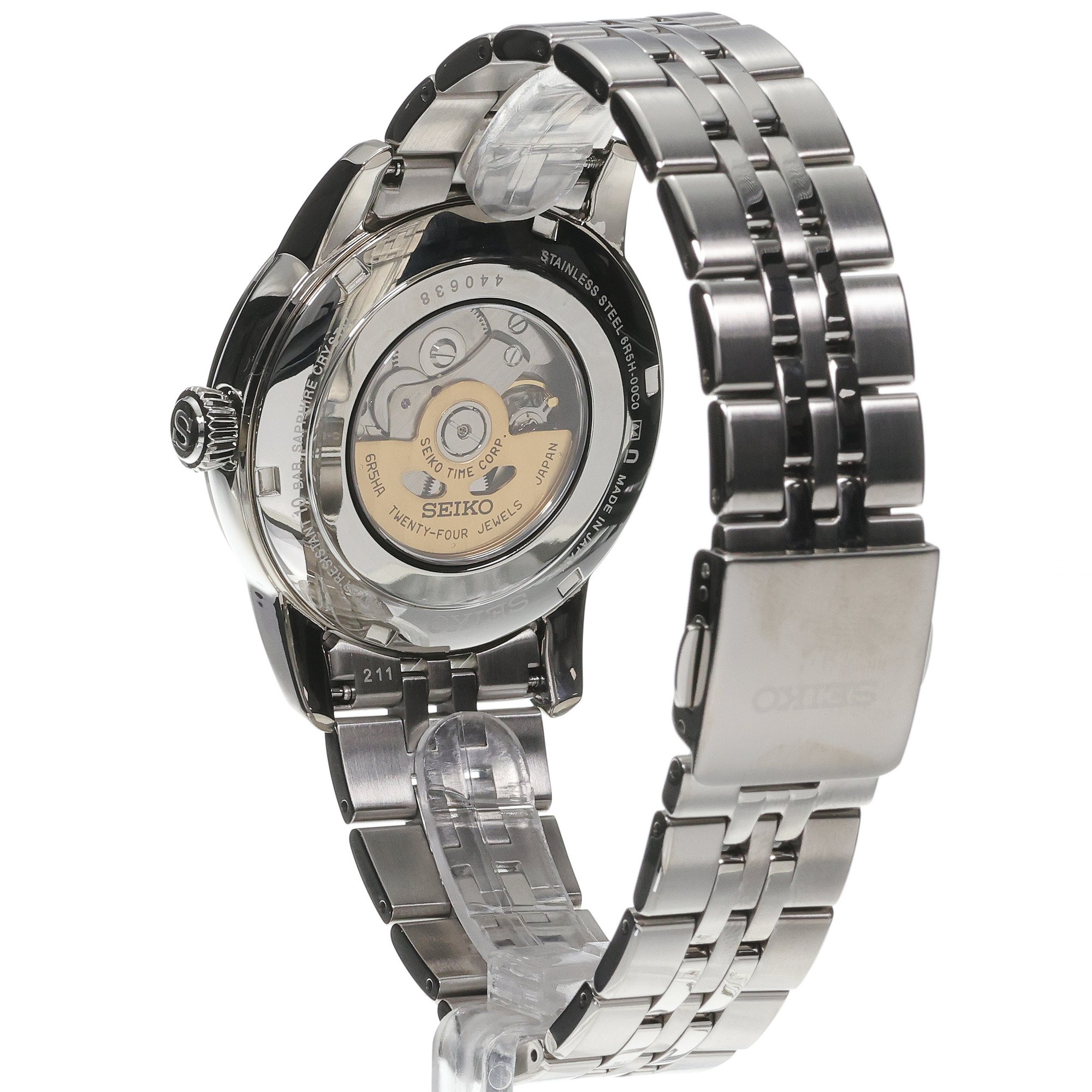 zegarek Seiko SPB445J1 srebrny Presage - miniatura 4