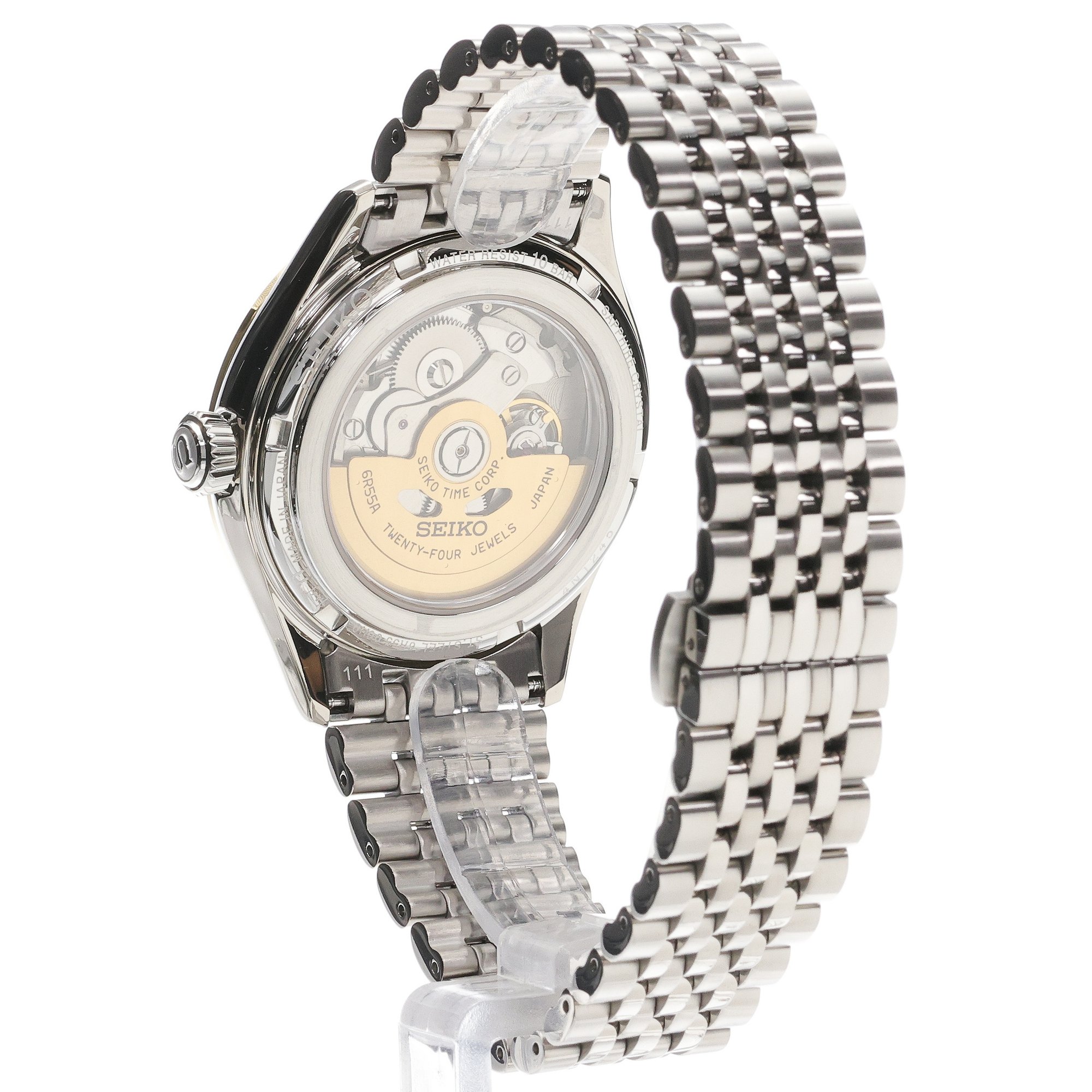 zegarek Seiko SPB478J1 srebrny Presage - miniatura 4