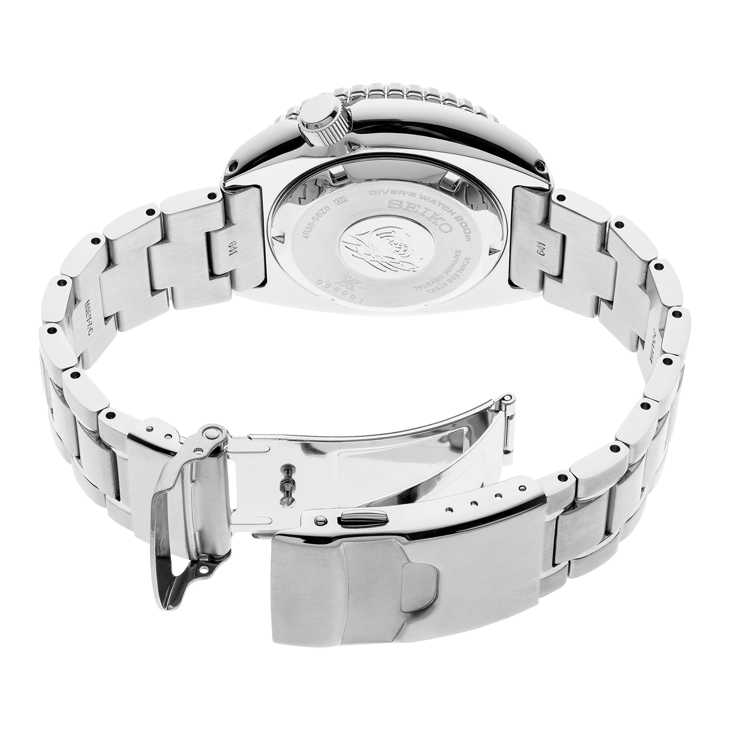 zegarek Seiko SRPE03K1 srebrny Prospex - miniatura 4