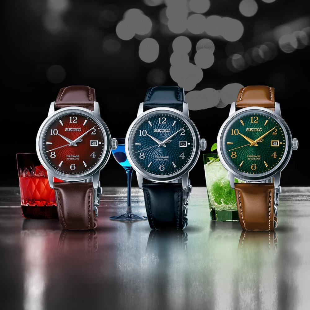 zegarek Seiko SRPE41J1 automatyczny męski Presage Presage Automatic Cocktail Time Negroni - miniatura 9