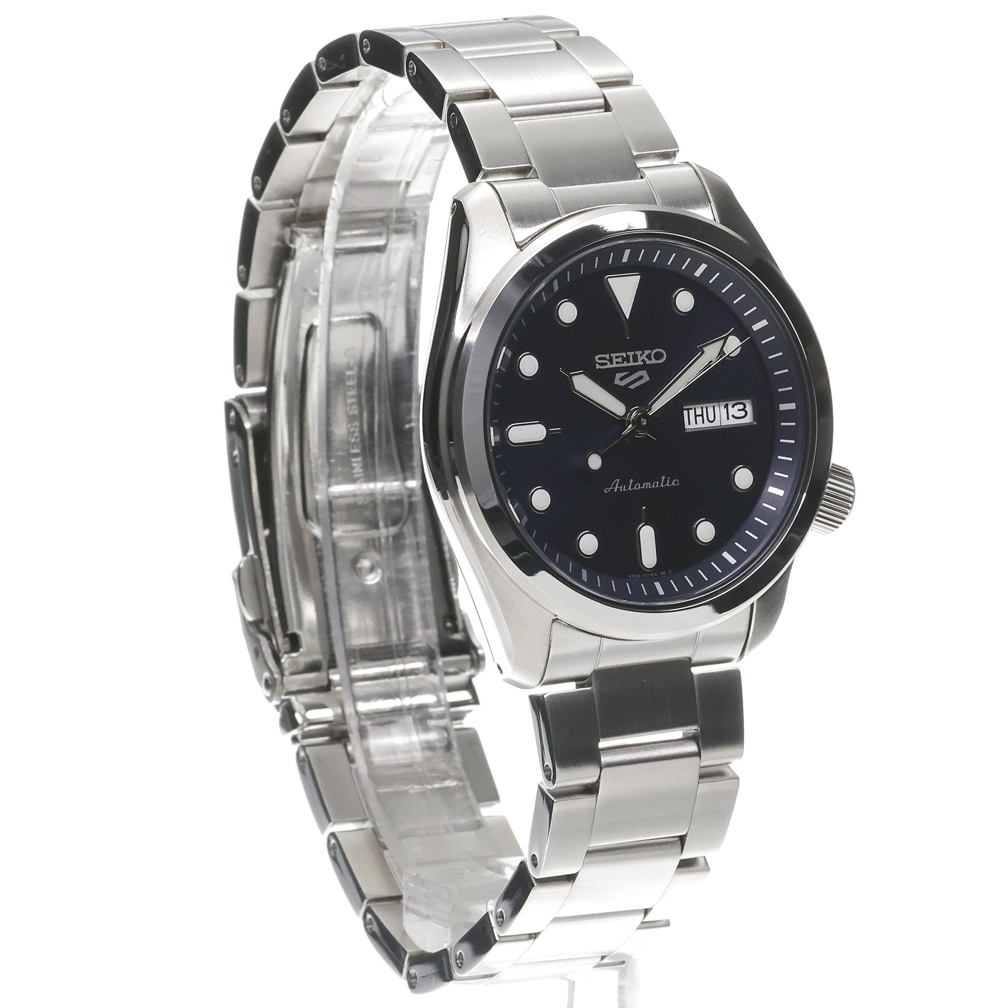 zegarek Seiko SRPE53K1 srebrny Sports Automat - miniatura 3