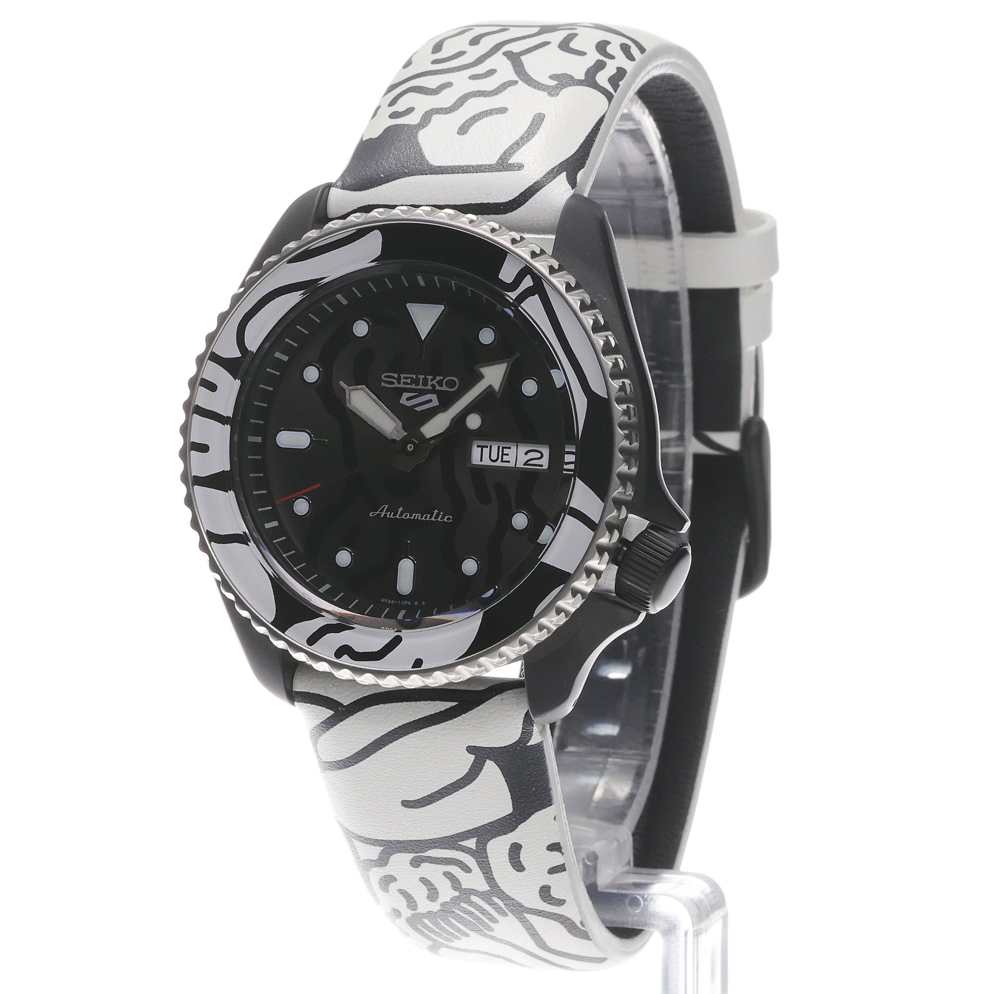 zegarek Seiko SRPG43K1 czarny Sports Automat - miniatura 2