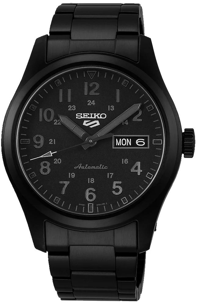 zegarek Seiko SRPJ09K1 automatyczny męski Sports Automat 5 Sports Automatic The Stealth - miniatura 2