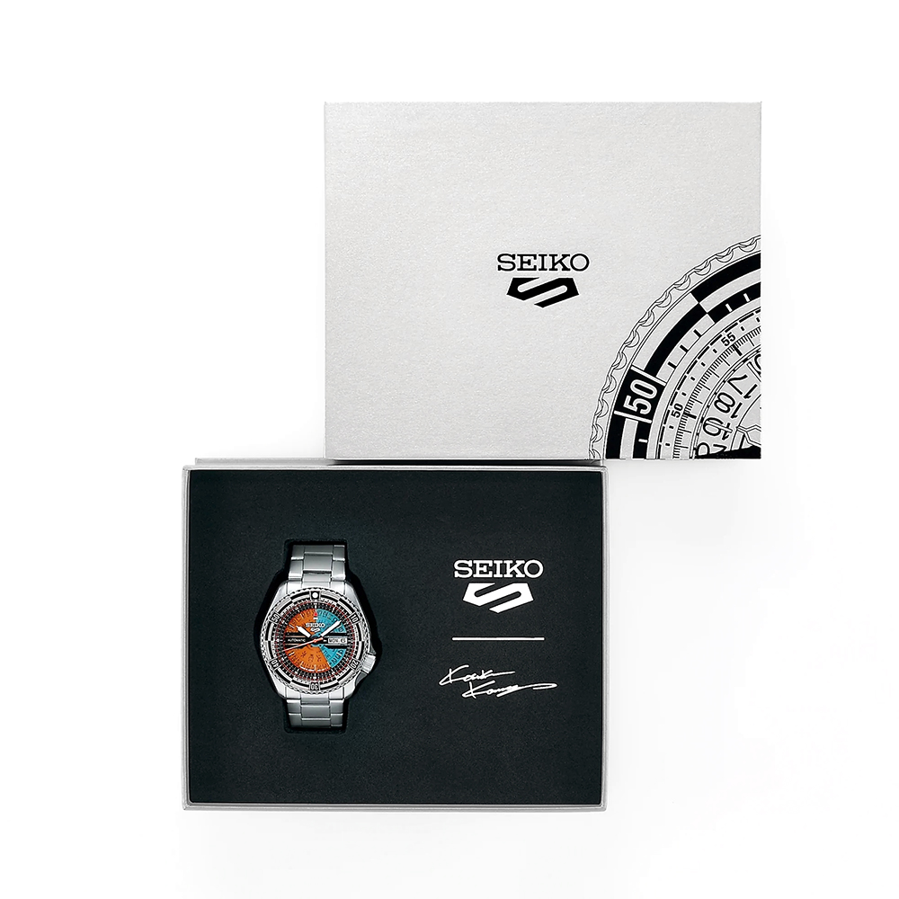 zegarek Seiko SRPJ41K1 automatyczny męski Sports Automat 5 Sports Automatic Kosuke Kawamura Limited Edition - miniatura 6
