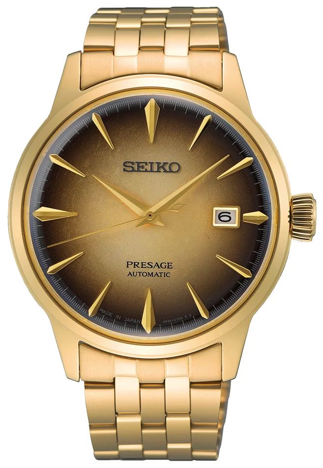 zegarek Seiko SRPK48J1 złoty Presage