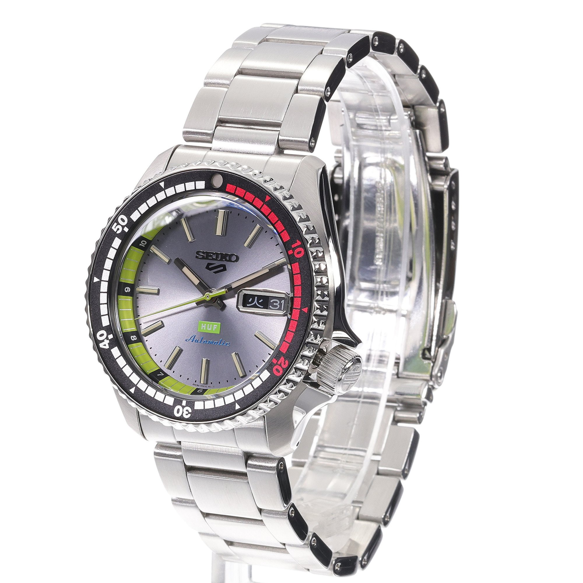 zegarek Seiko SRPL33K1 srebrny Sports Automat