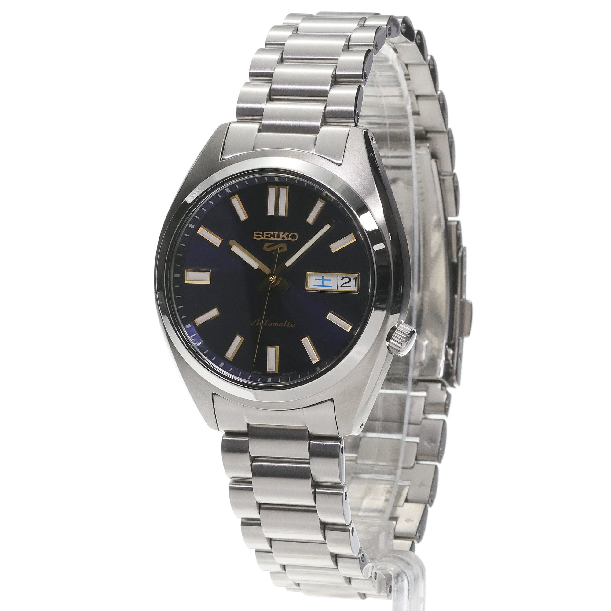 zegarek Seiko SRPL55K1 srebrny Sports Automat - miniatura 2
