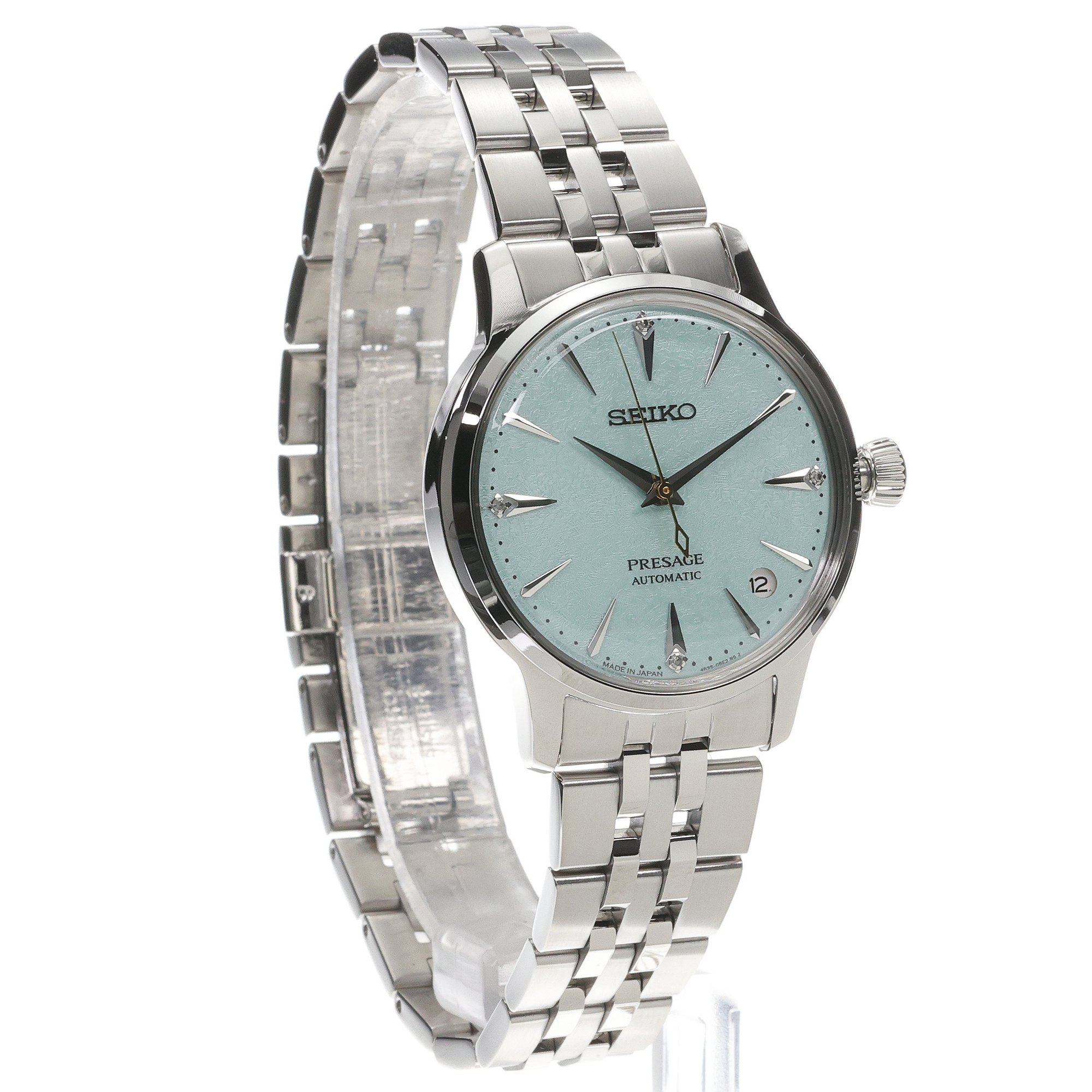 zegarek Seiko SRPL63J1 srebrny Presage - miniatura 3