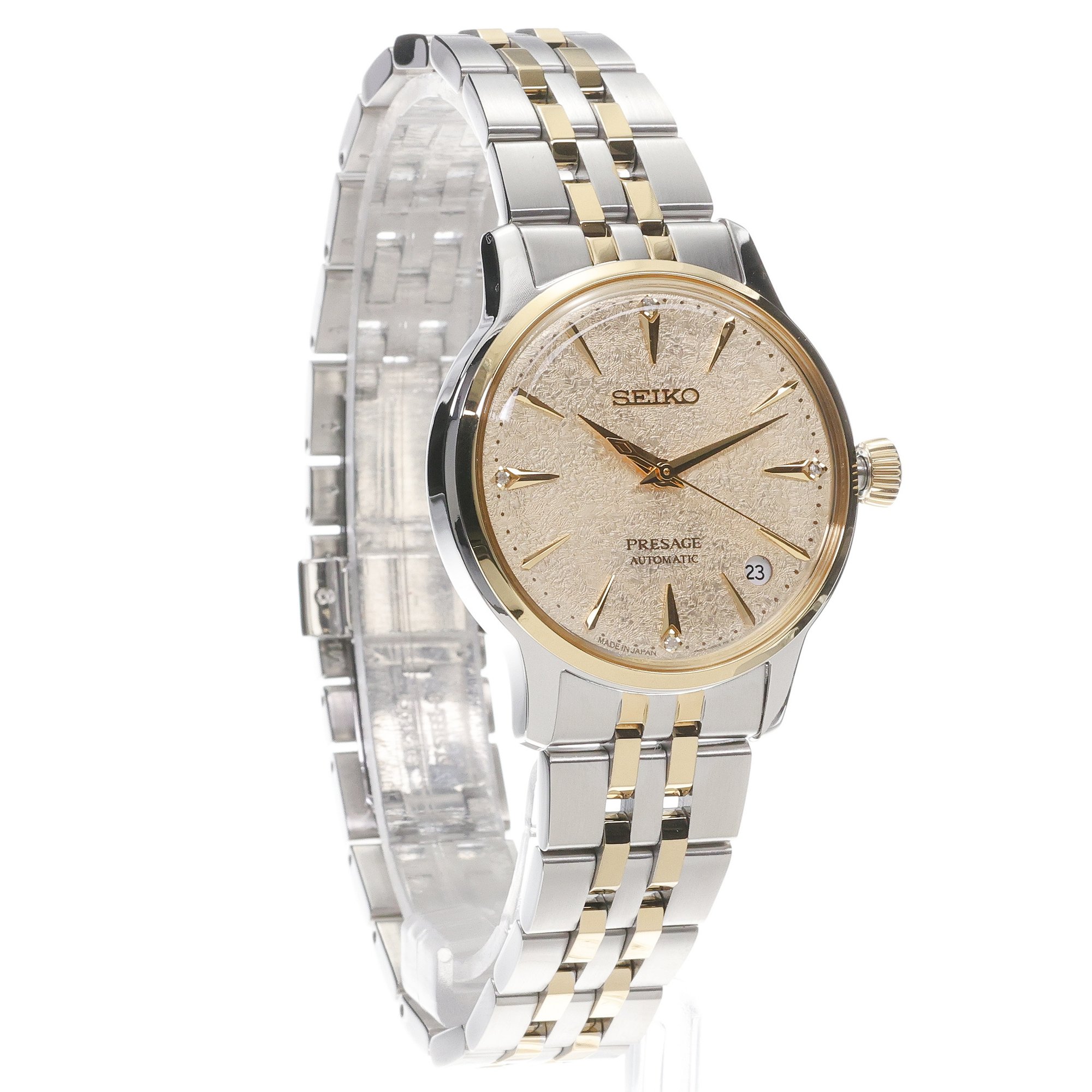 zegarek Seiko SRPL64J1 srebrny Presage - miniatura 3