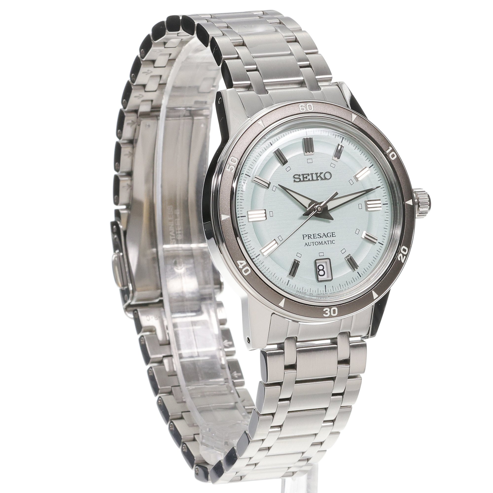zegarek Seiko SRPL71J1 srebrny Presage - miniatura 3