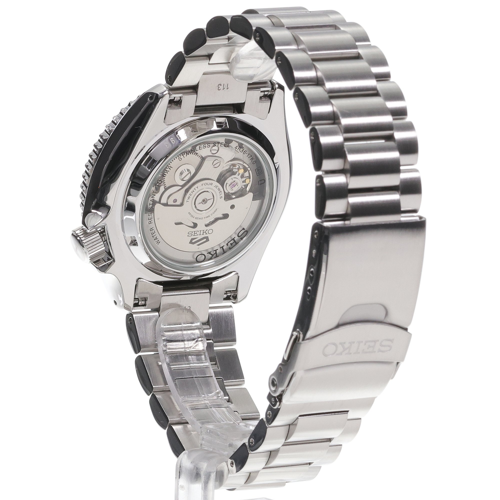 zegarek Seiko SRPL85K1 srebrny Sports Automat - miniatura 4