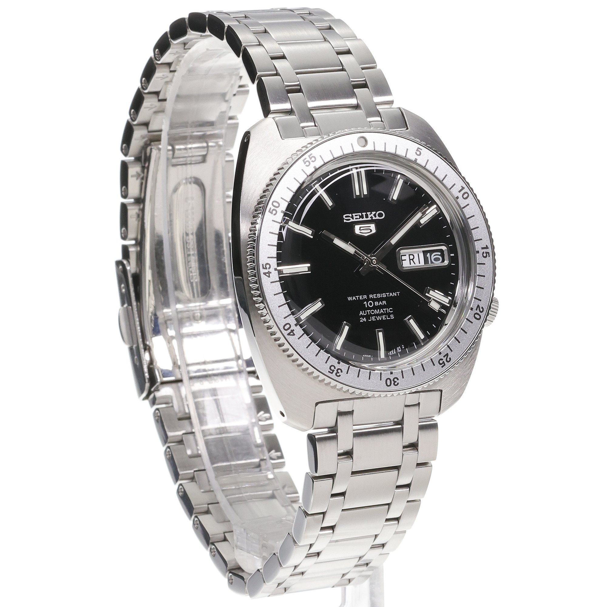 zegarek Seiko SRPL93K1 srebrny Sports Automat - miniatura 3