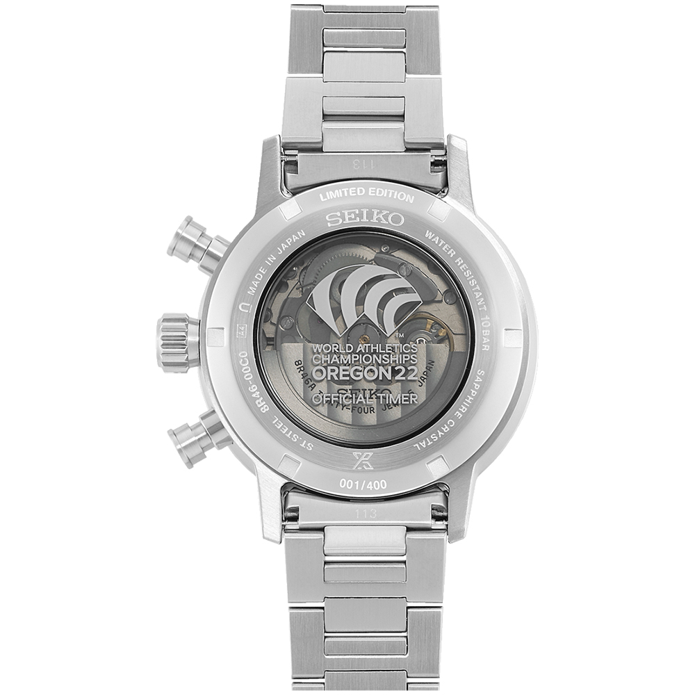 zegarek Seiko SRQ041J1 automatyczny męski Prospex Prospex Speedtimer World Athletics Championships Oregon22 LE - miniatura 3