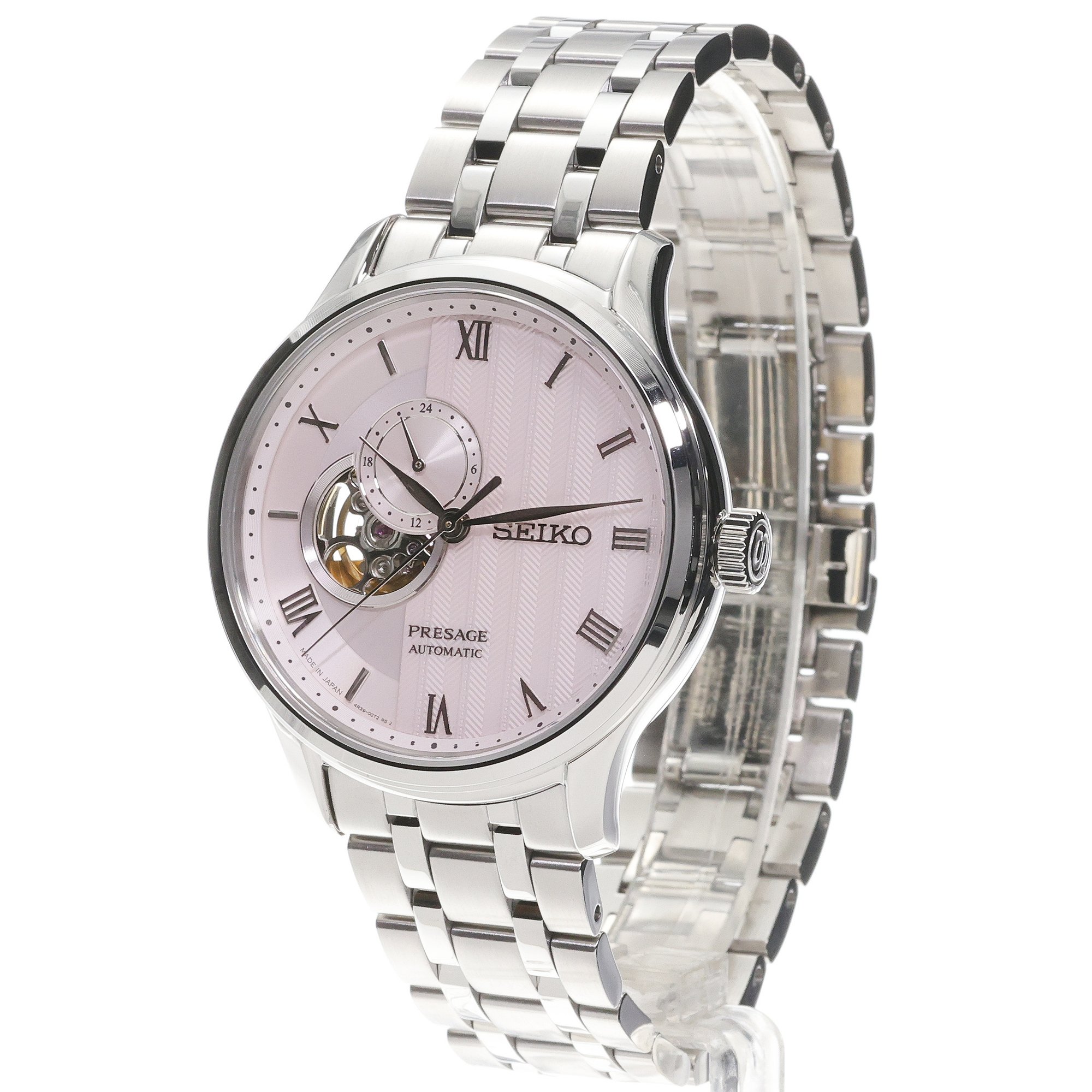 zegarek Seiko SSA465J1 srebrny Automatic - miniatura 2