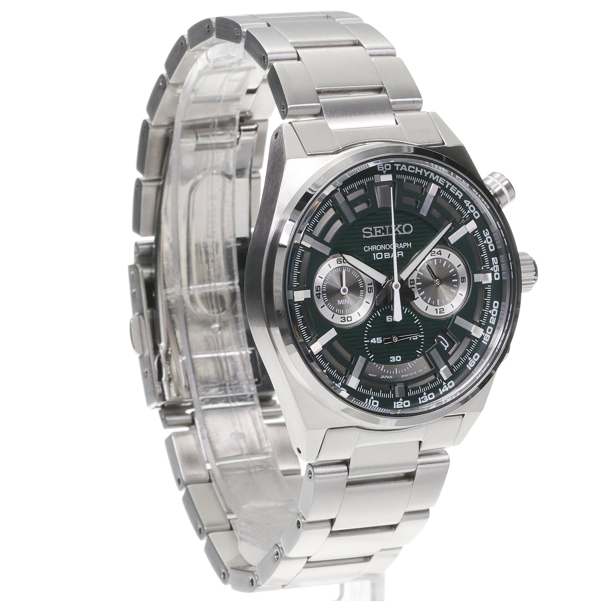 zegarek Seiko SSB405P1 srebrny Chronograph - miniatura 3