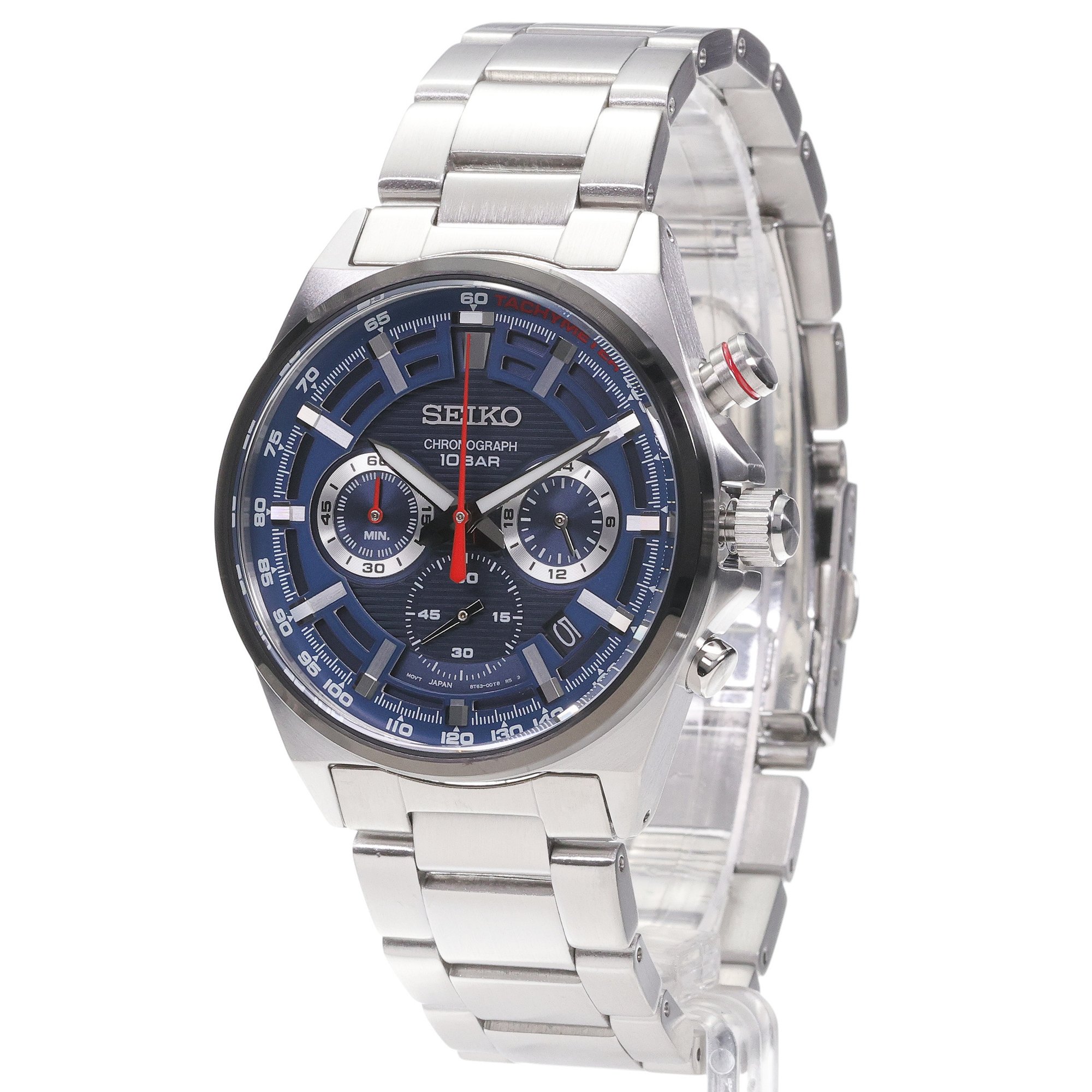 zegarek Seiko SSB407P1 kwarcowy męski Chronograph Chronograph Quartz 100m - miniatura 2