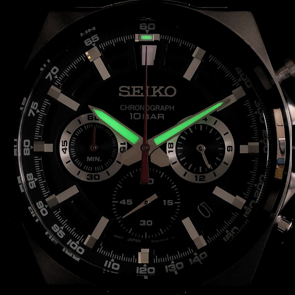 zegarek Seiko SSB407P1 srebrny Chronograph - miniatura 5