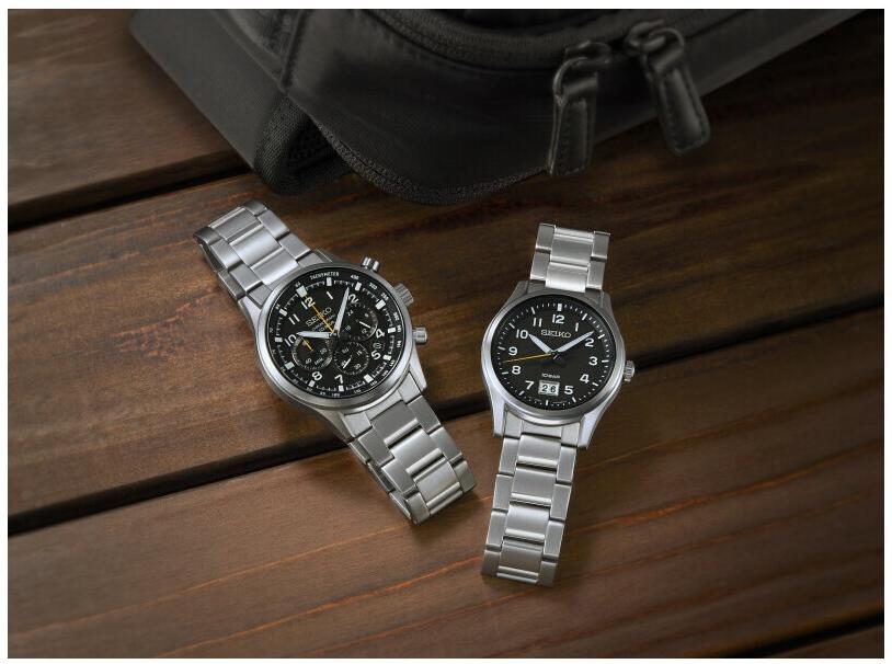 zegarek Seiko SSB447P1 Chronograph Quartz 100m męski z tachometr Chronograph - miniatura 3