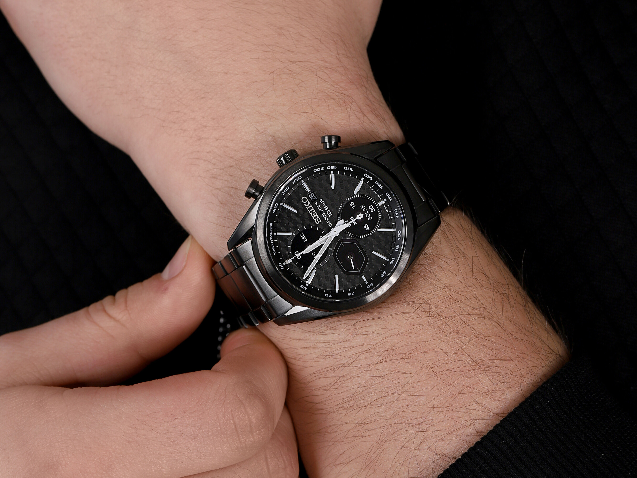 zegarek Seiko SSC773P1 męski z tachometr Chronograph - miniatura 4