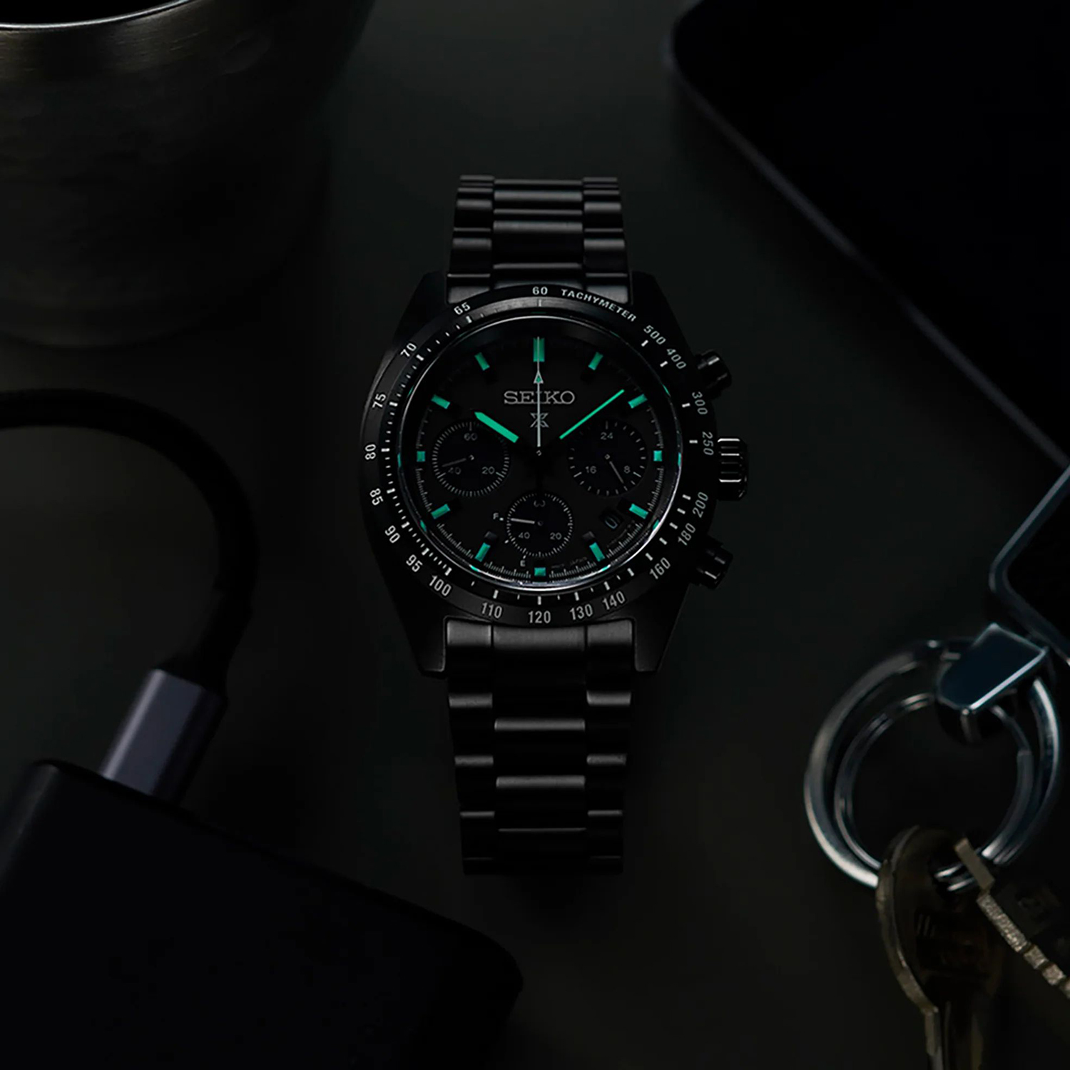 zegarek Seiko SSC917P1 solar męski Prospex Prospex Speedtimer - miniatura 5