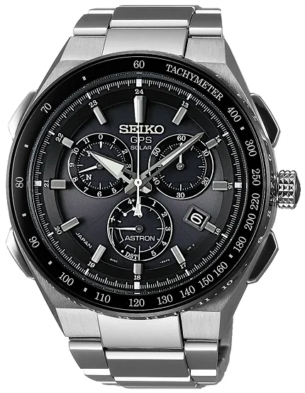 Seiko SSE129J1 Astron Astron GPS Solar Chronograph Titanium - zdjęcie 1