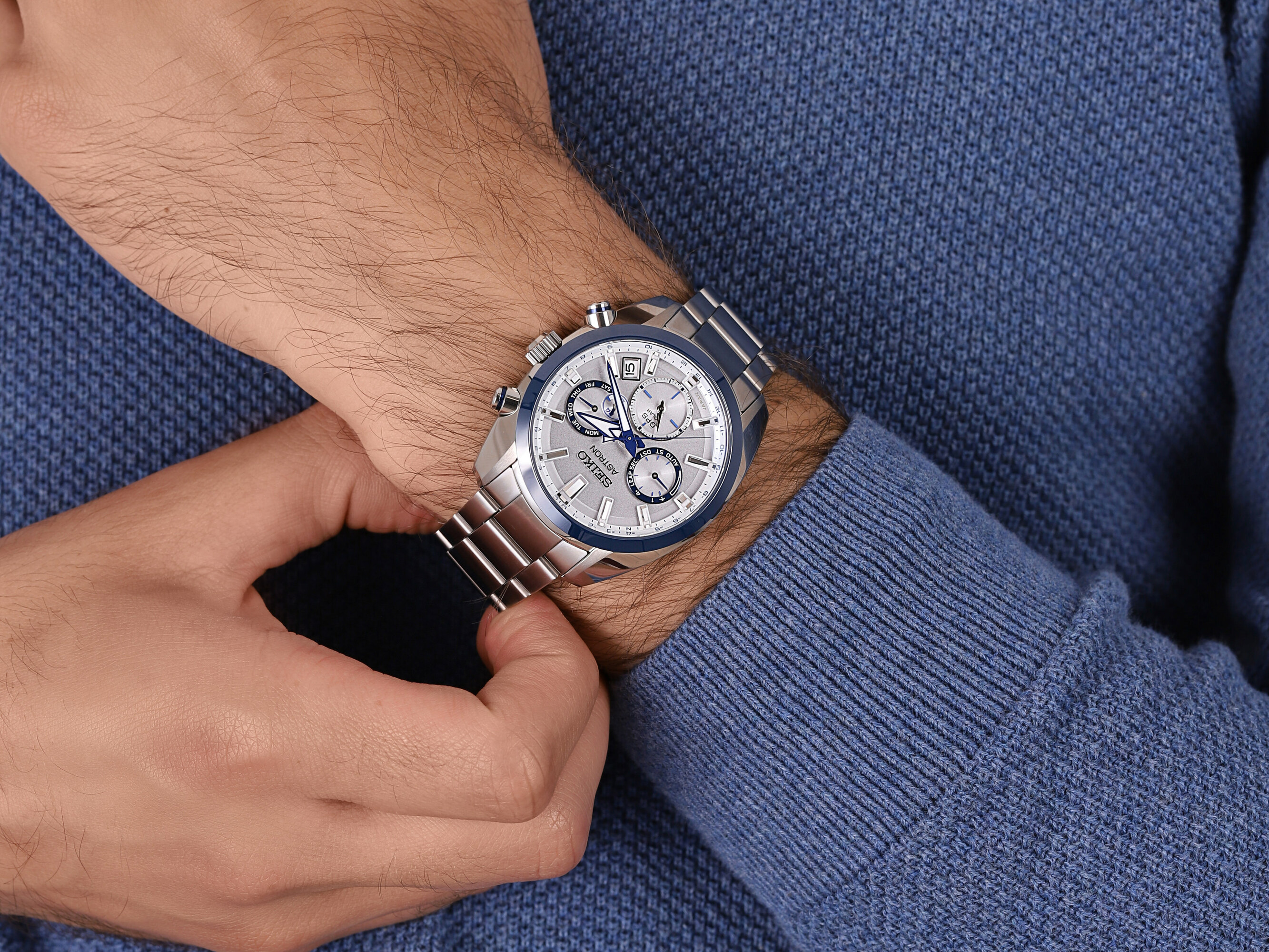 zegarek Seiko SSH093J1 Astron GPS Solar 140th Anniversary Limited Edition męski z gps Astron - miniatura 4