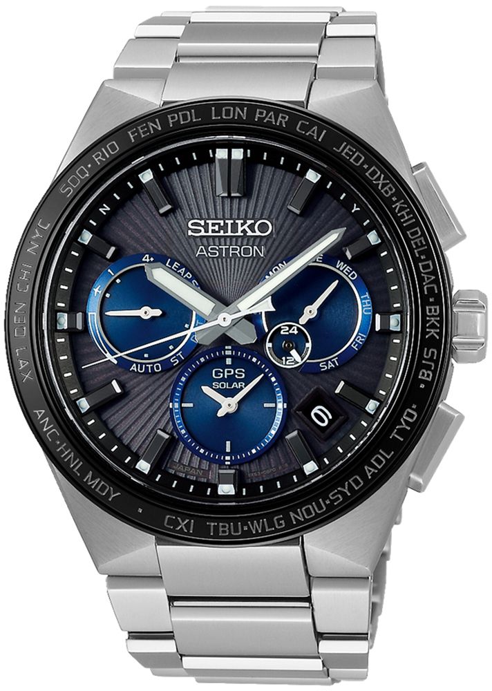 zegarek Seiko SSH119J1 solar męski Astron Astron Sunray Dark Night GPS Solar 5X - miniatura 2
