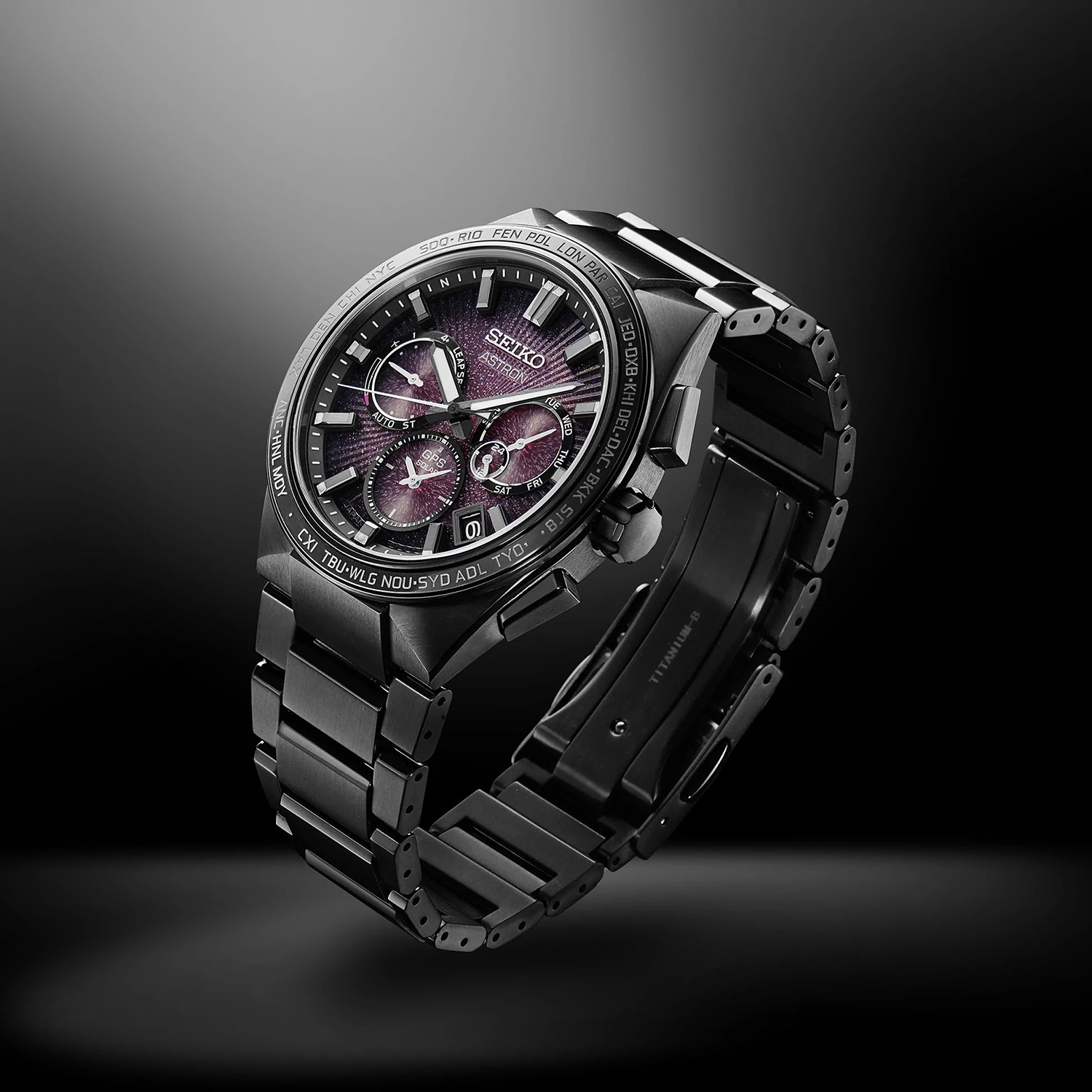 zegarek Seiko SSH123J1 solar męski Astron Astron Supernova GPS Solar 5X Limited Edition - miniatura 5