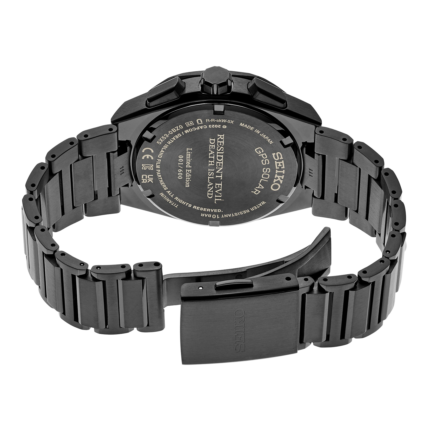 zegarek Seiko SSH129J1 Astron GPS Solar Resident Evil Death Island Chris Limited Edition Astron szafirowe - miniatura 4