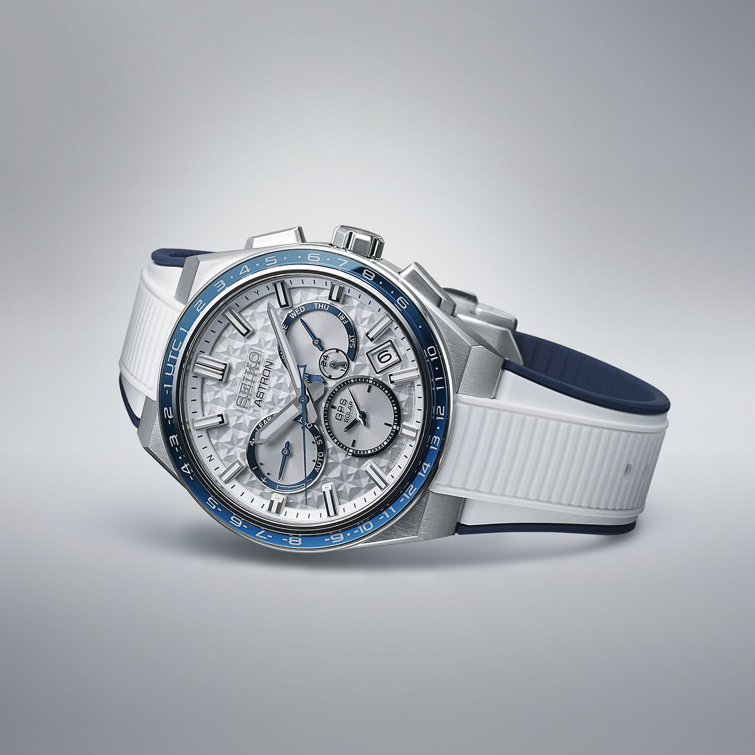 zegarek Seiko SSH135J1 Astron Galactic Blue GPS Solar 5X Dual-Time 2023 Limited Edition Astron szafirowe