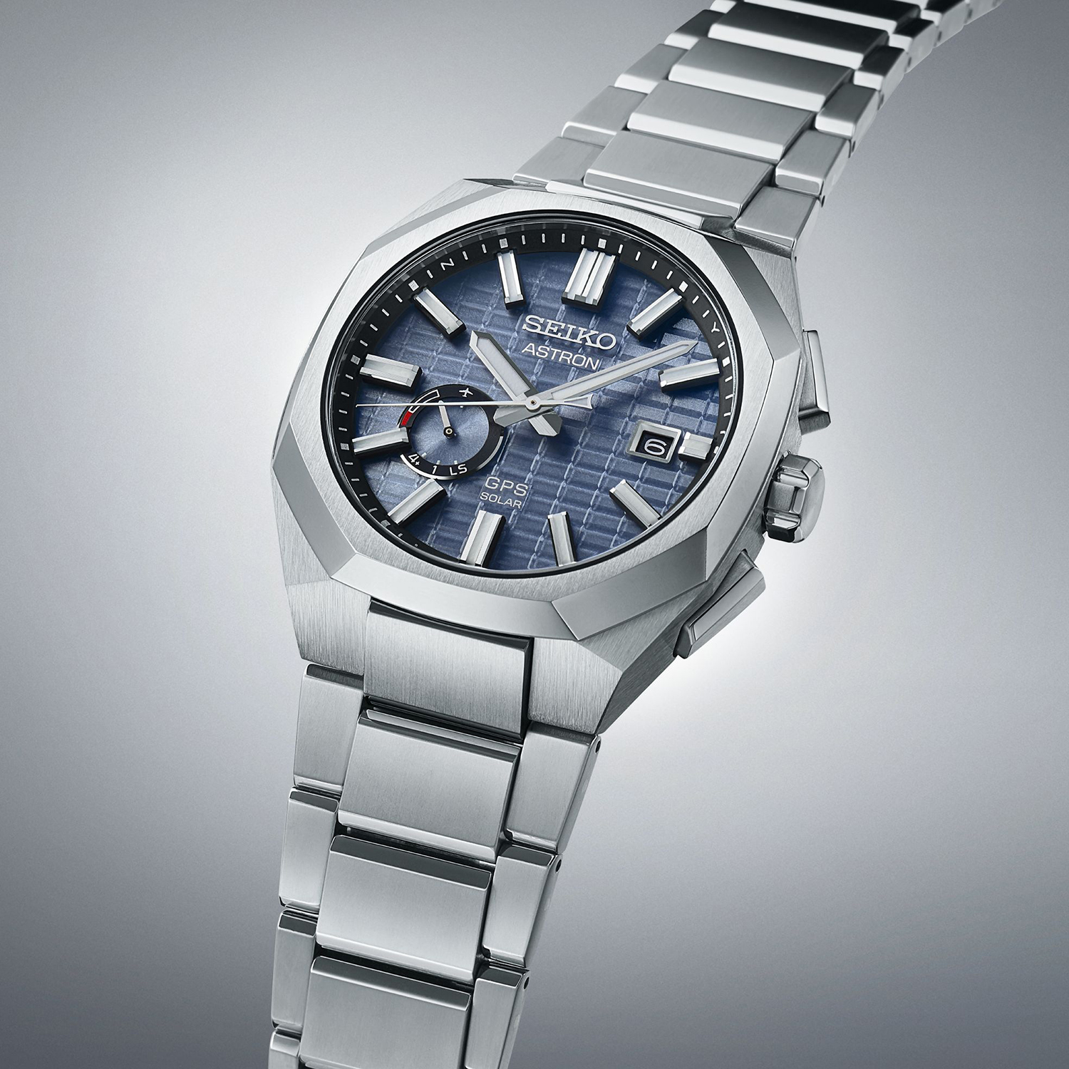 zegarek Seiko SSJ013J1 szary Astron - miniatura 6