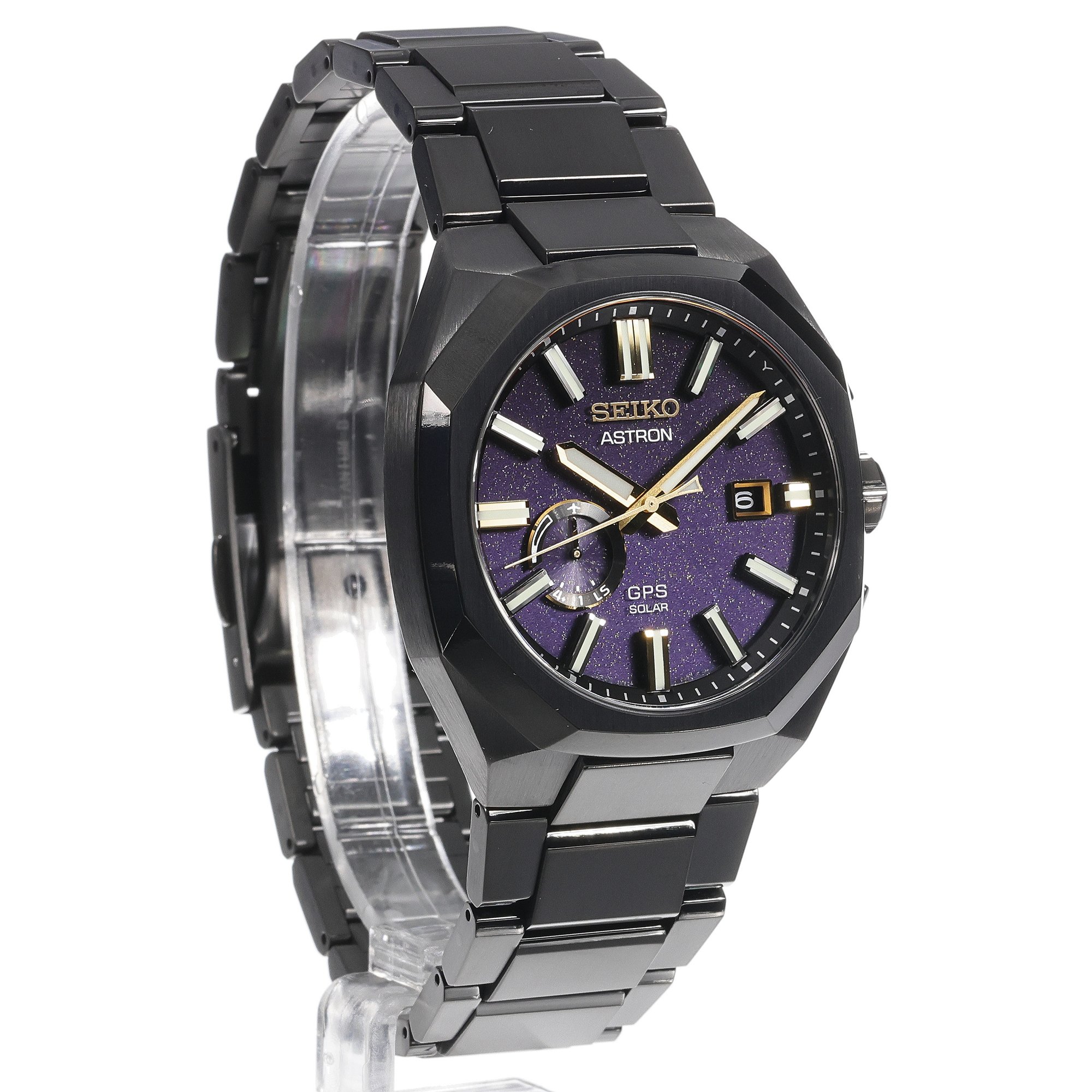 zegarek Seiko SSJ021J1 Astron GPS Solar 3X62 Morning Star Limited Edition Astron szafirowe - miniatura 11