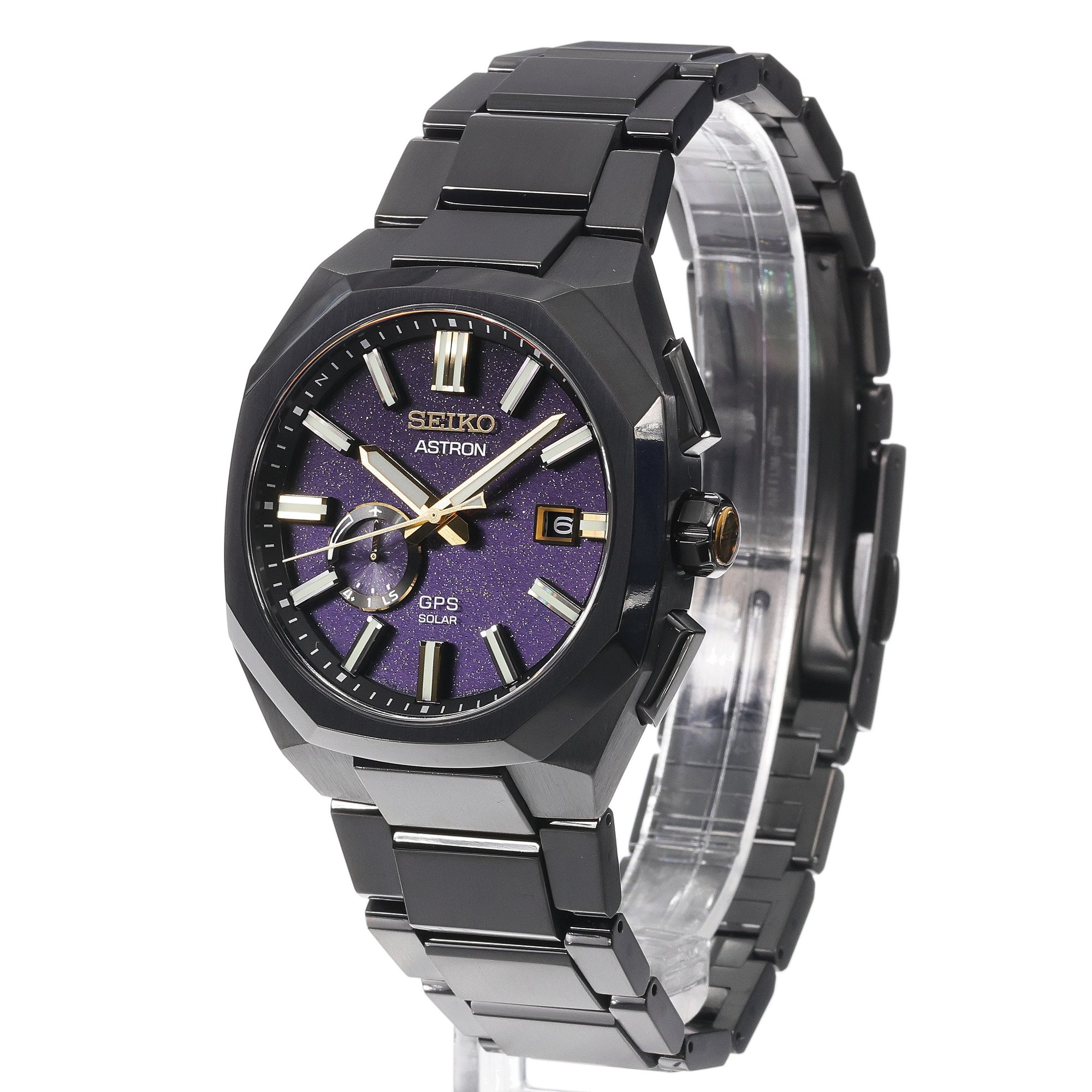 zegarek Seiko SSJ021J1 Astron GPS Solar 3X62 Morning Star Limited Edition Astron szafirowe - miniatura 13