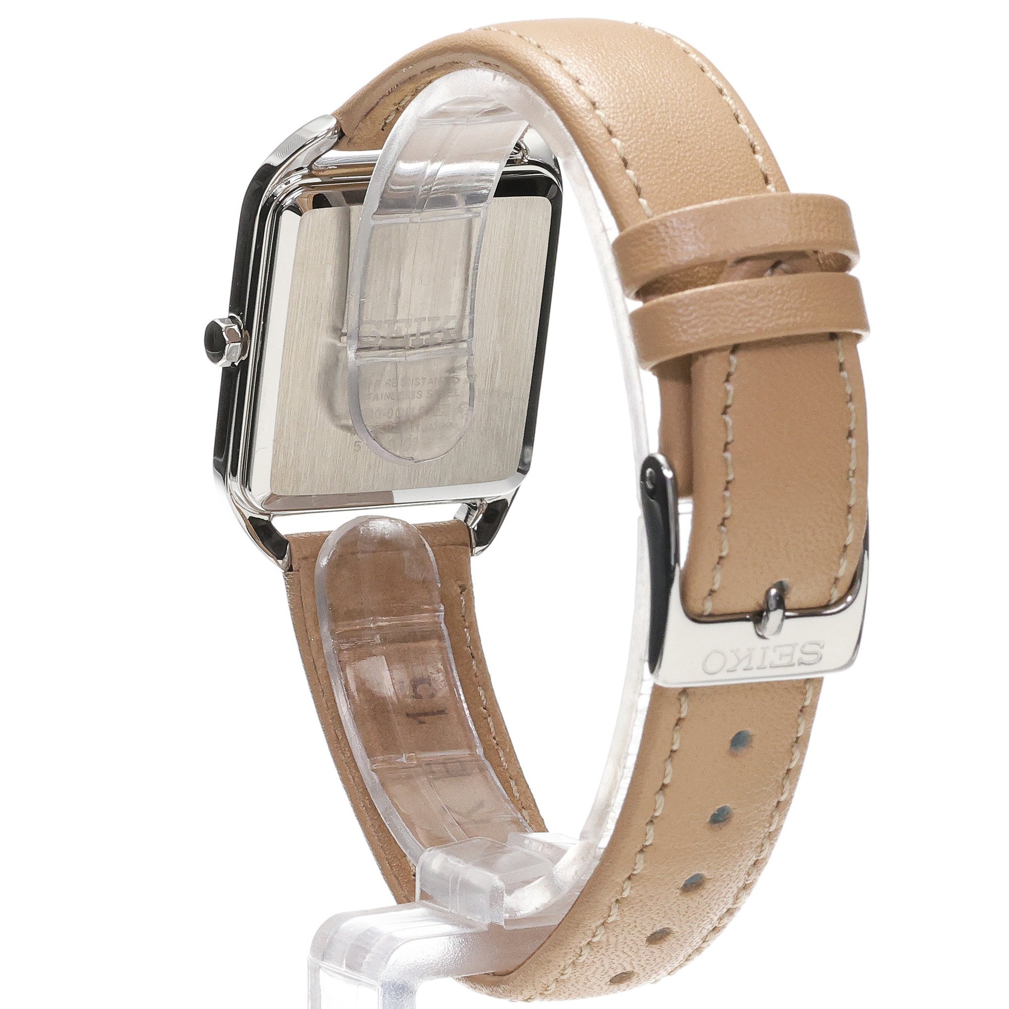 zegarek Seiko SWR089P1 kwarcowy damski Classic Lady Square - miniatura 4