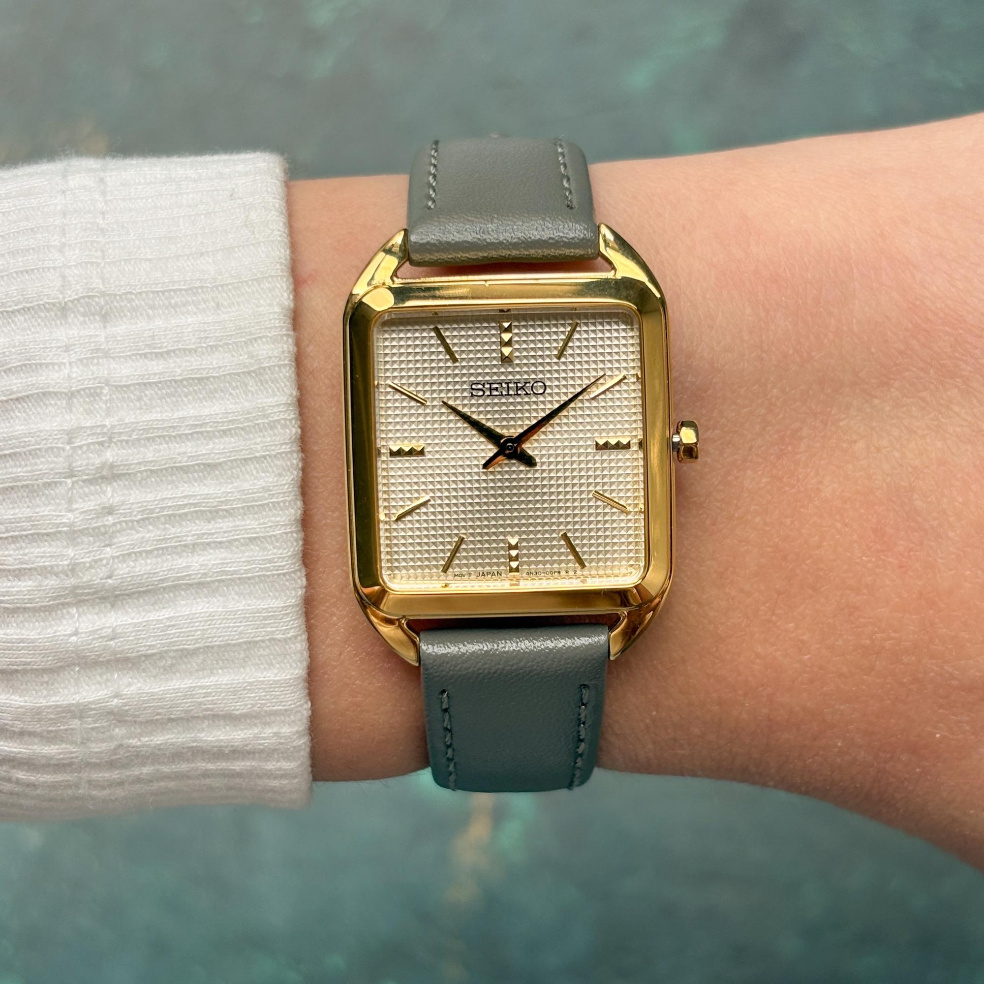 zegarek Seiko SWR090P1 kwarcowy damski Classic Lady Square - miniatura 9