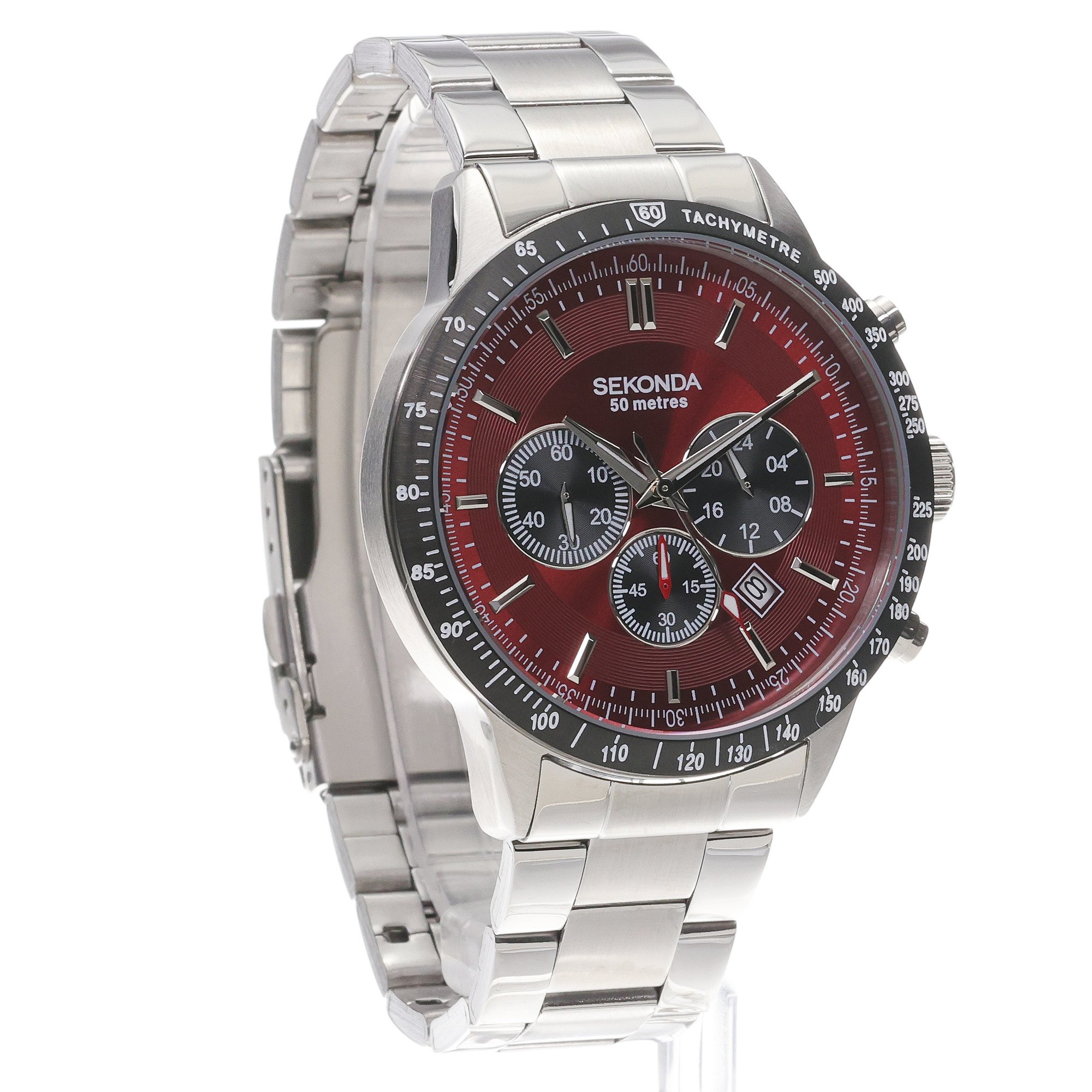 zegarek Sekonda 1914 srebrny Chronograph - miniatura 3