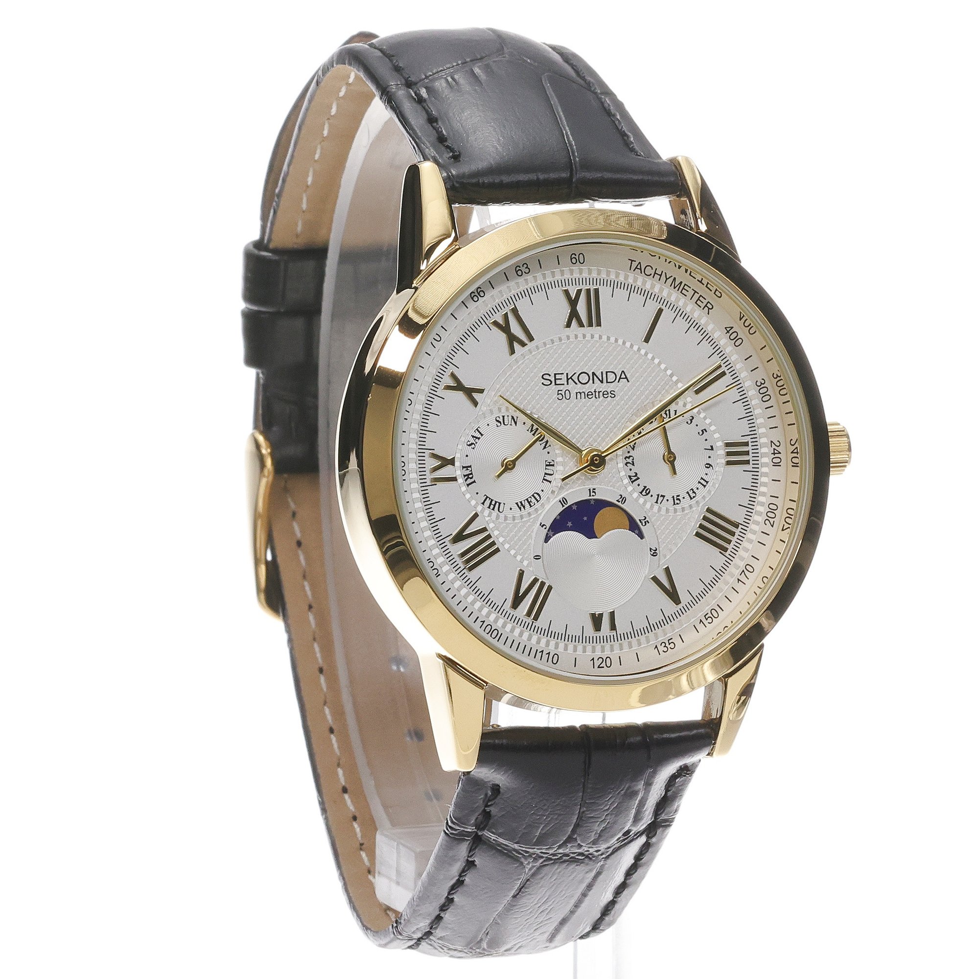 zegarek Sekonda 30147 złoty Classic - miniatura 3