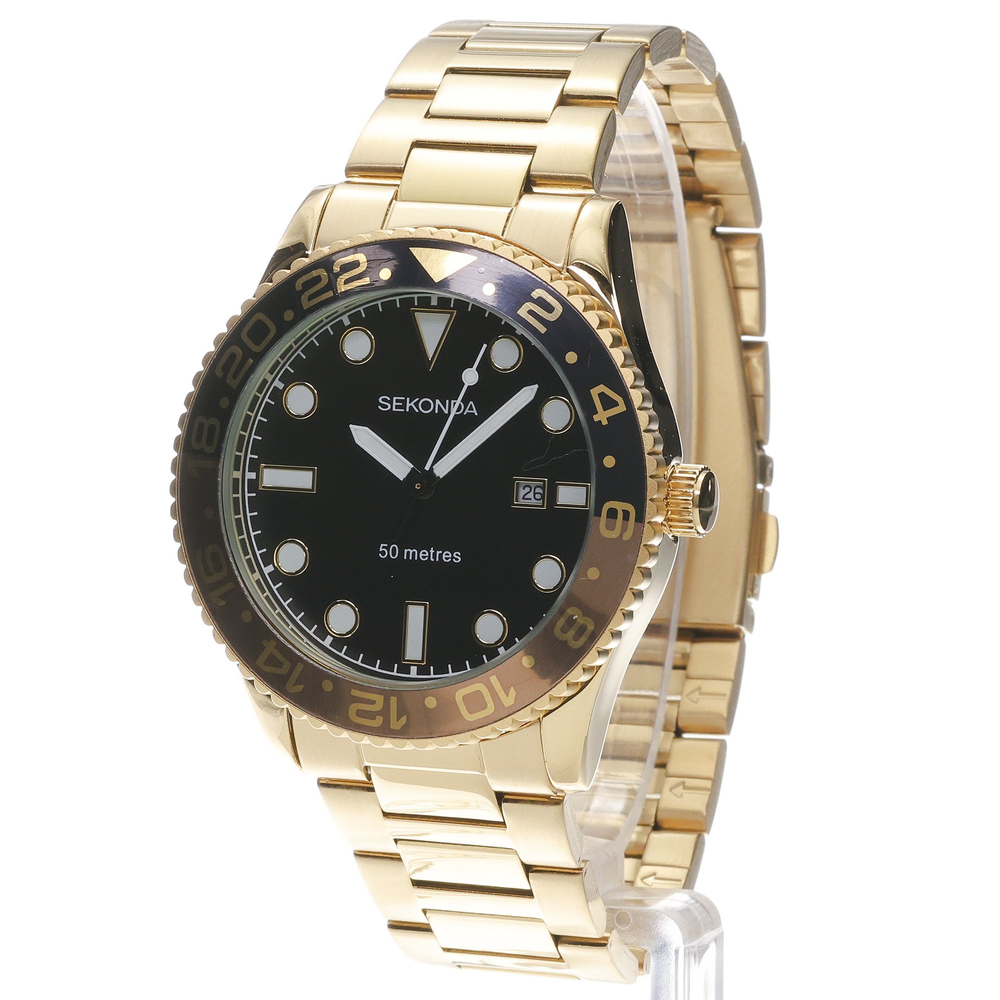 zegarek Sekonda 30198 złoty Dive - miniatura 2
