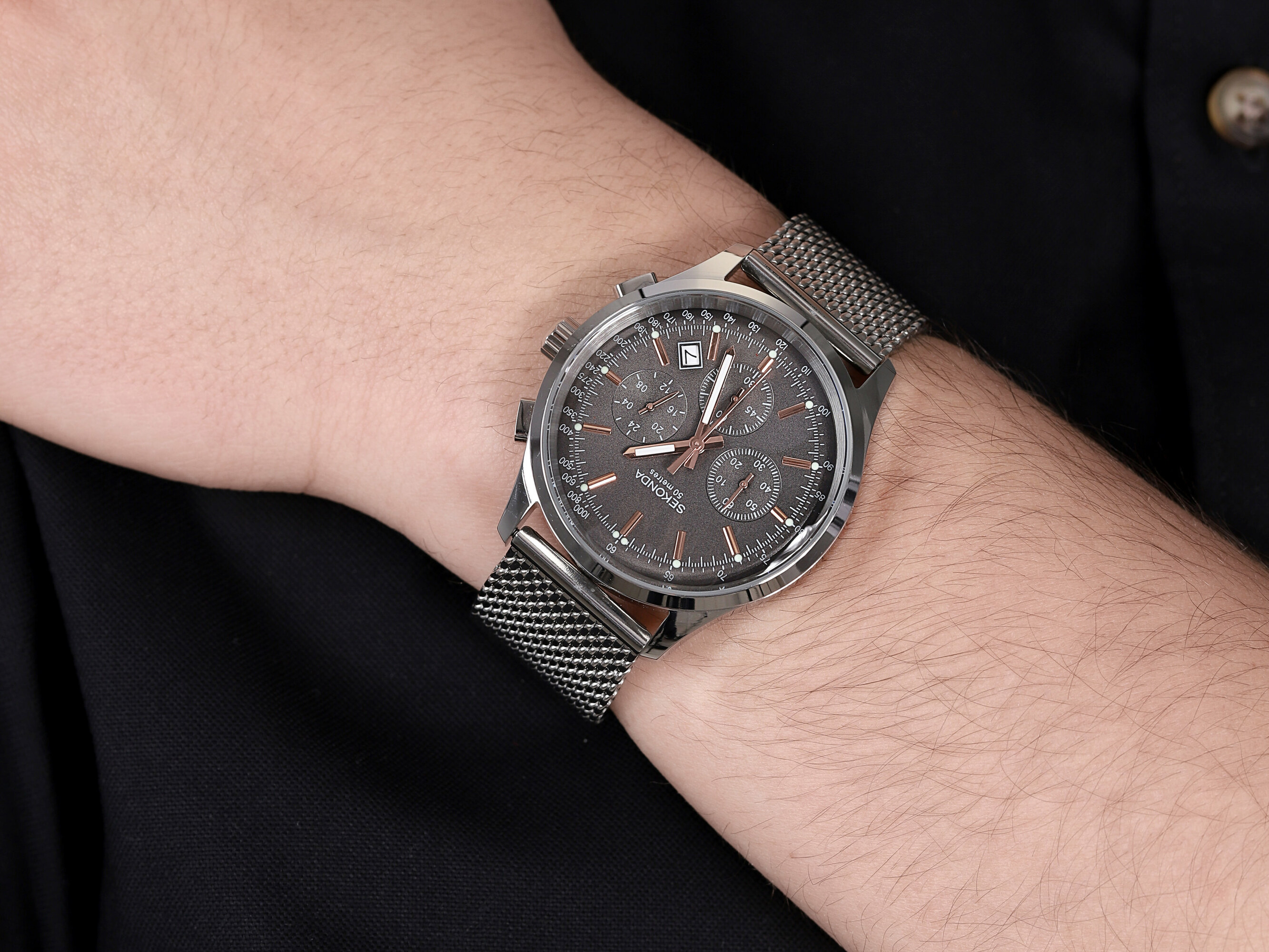 zegarek Sekonda SEK.1490 męski z chronograf Chronograph - miniatura 4