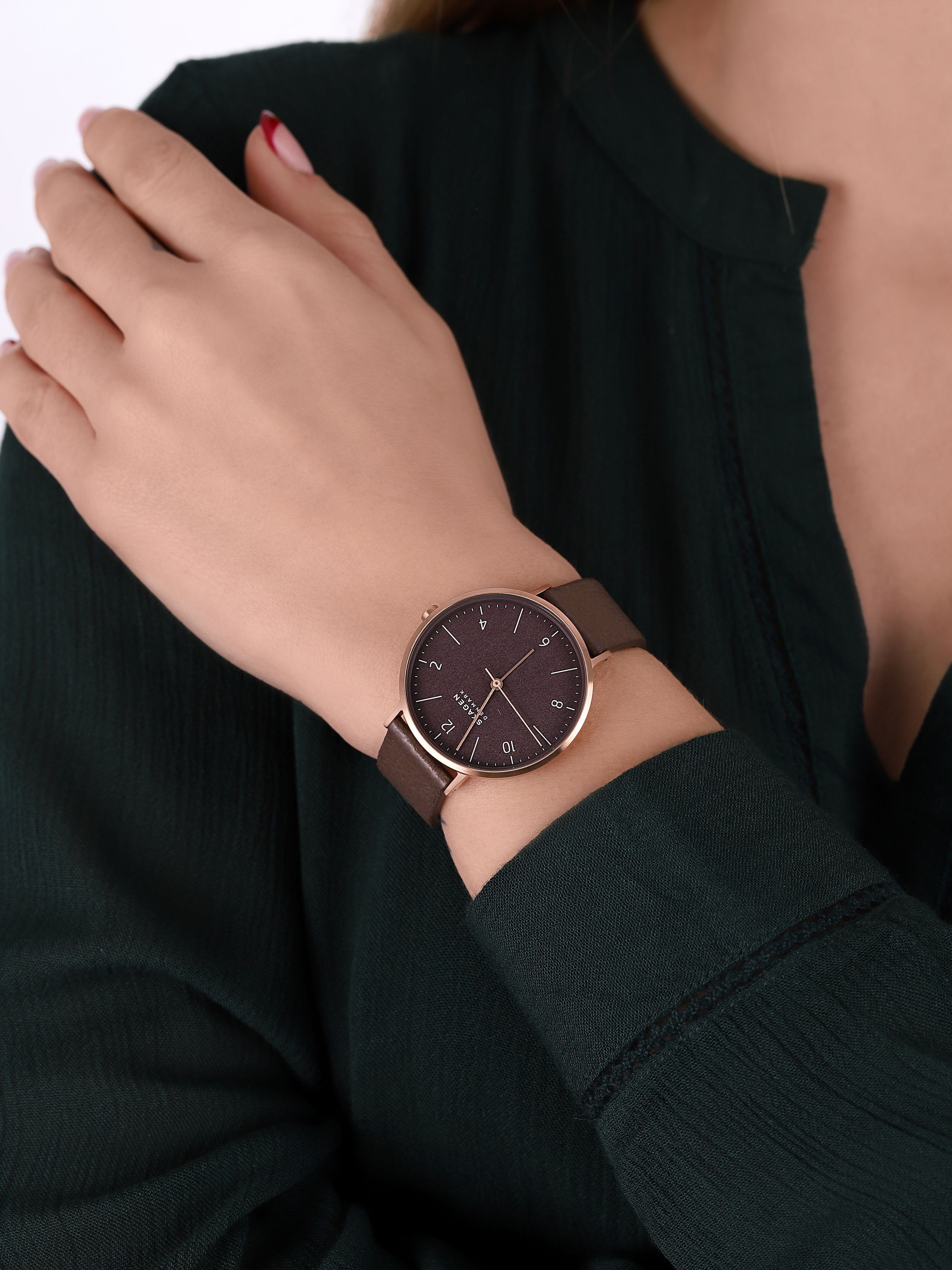 zegarek Skagen SKW2971 różowe złoto Aaren - miniatura 3