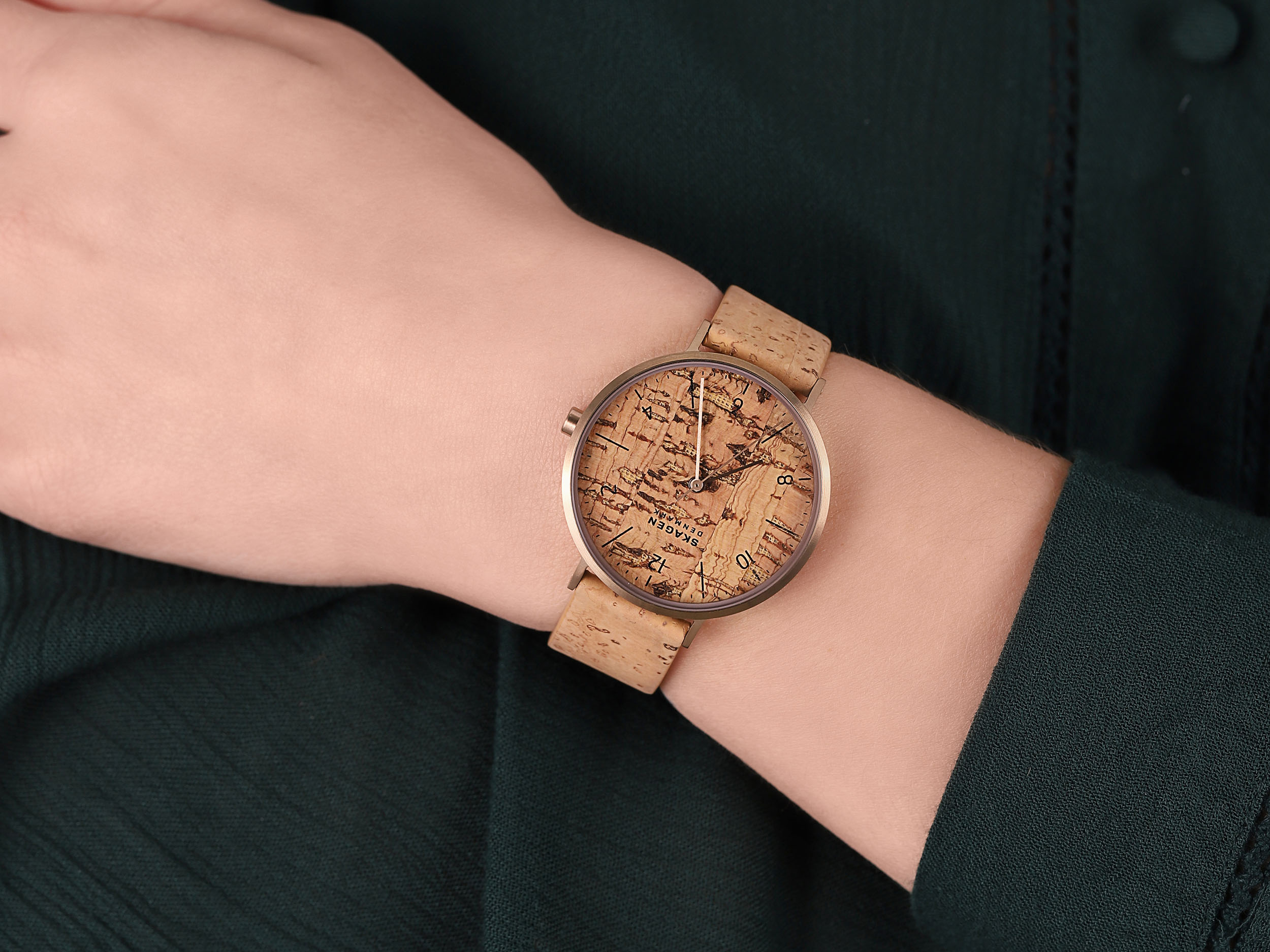 zegarek Skagen SKW2974 kwarcowy damski Aaren Aaren Naturals Leather Alternative Made With Cork - miniatura 4