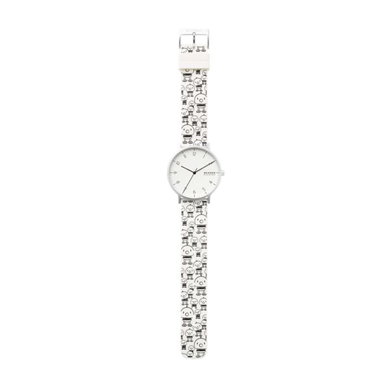 Skagen SKW6633 zegarek srebrny klasyczny Aaren pasek - miniatura 5